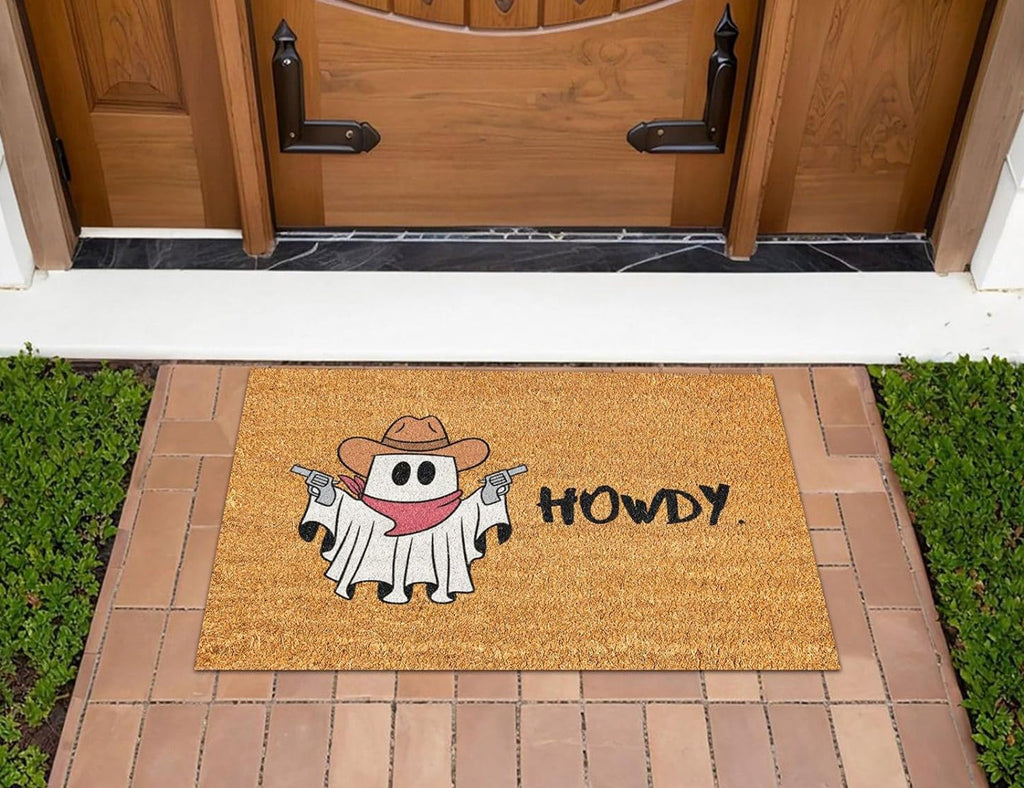 MYFLOCY Halloween Front Doormat 31x19 inch Indoor Outdoor Non Slip Floor Decoration ( Pumpkin Spooky )