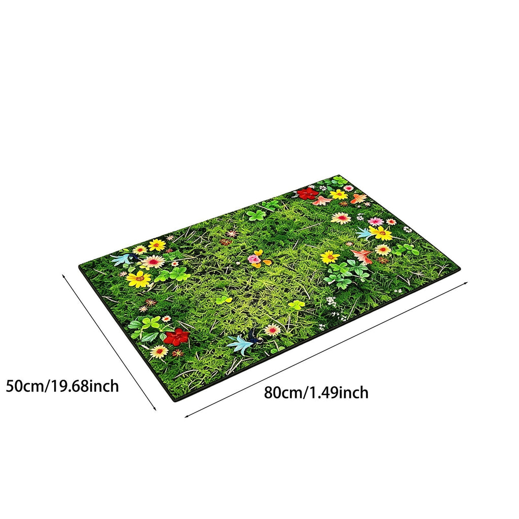 Front Door Mat Indoor Outdoor Entrance Rug, Semicircular Entrance Mat, Half Round Waterproo Non-Slip Durable Rubber Doormat for Garage, Patio, 29.5 inch