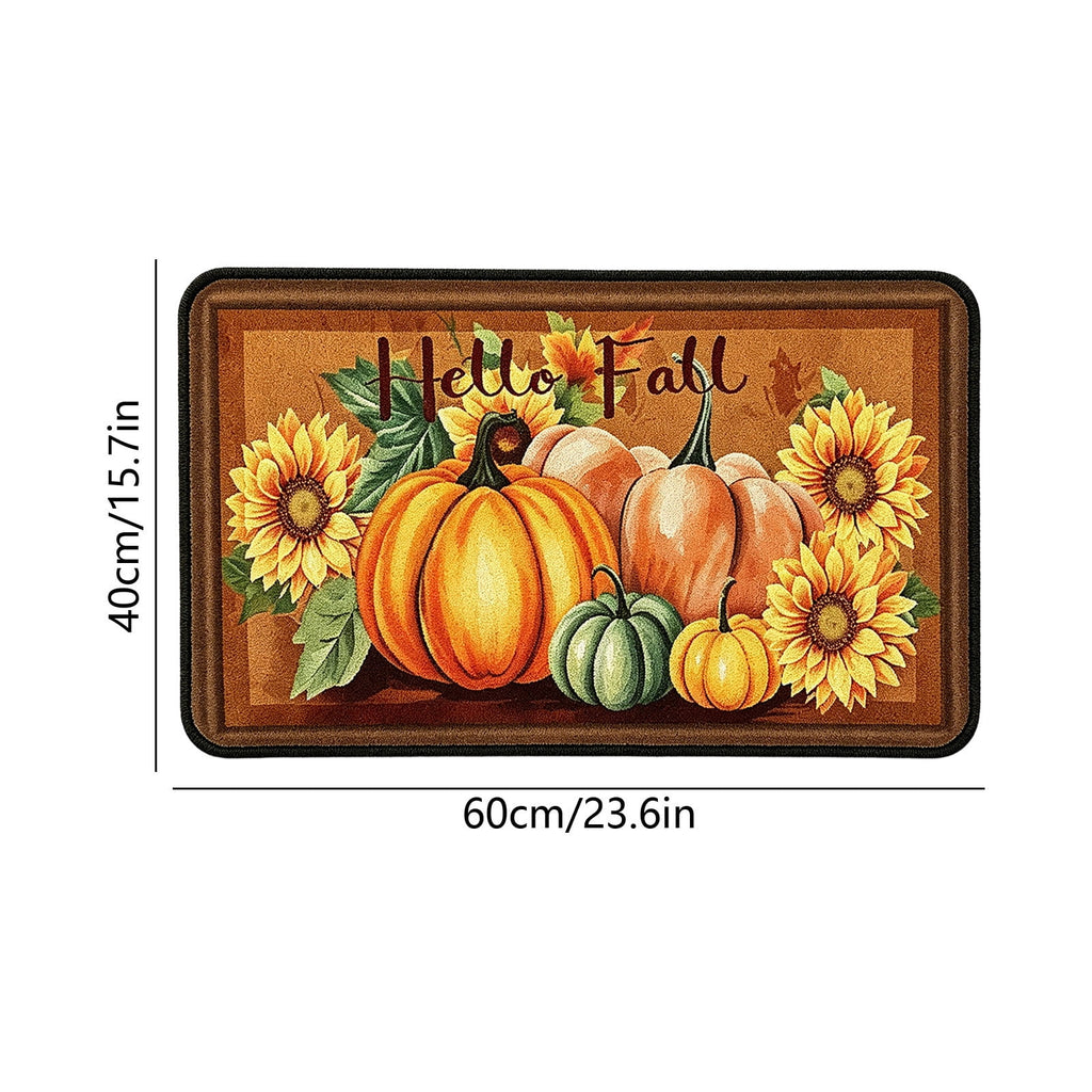Autumn Door Mat for Entryway, 16x24 Inch, Fall-Themed Floor Doormat for Home Decor, Non-Slip Rug Mat for Living Room, Kitchen, Bedroom, Gifts for Fall Lovers (E)