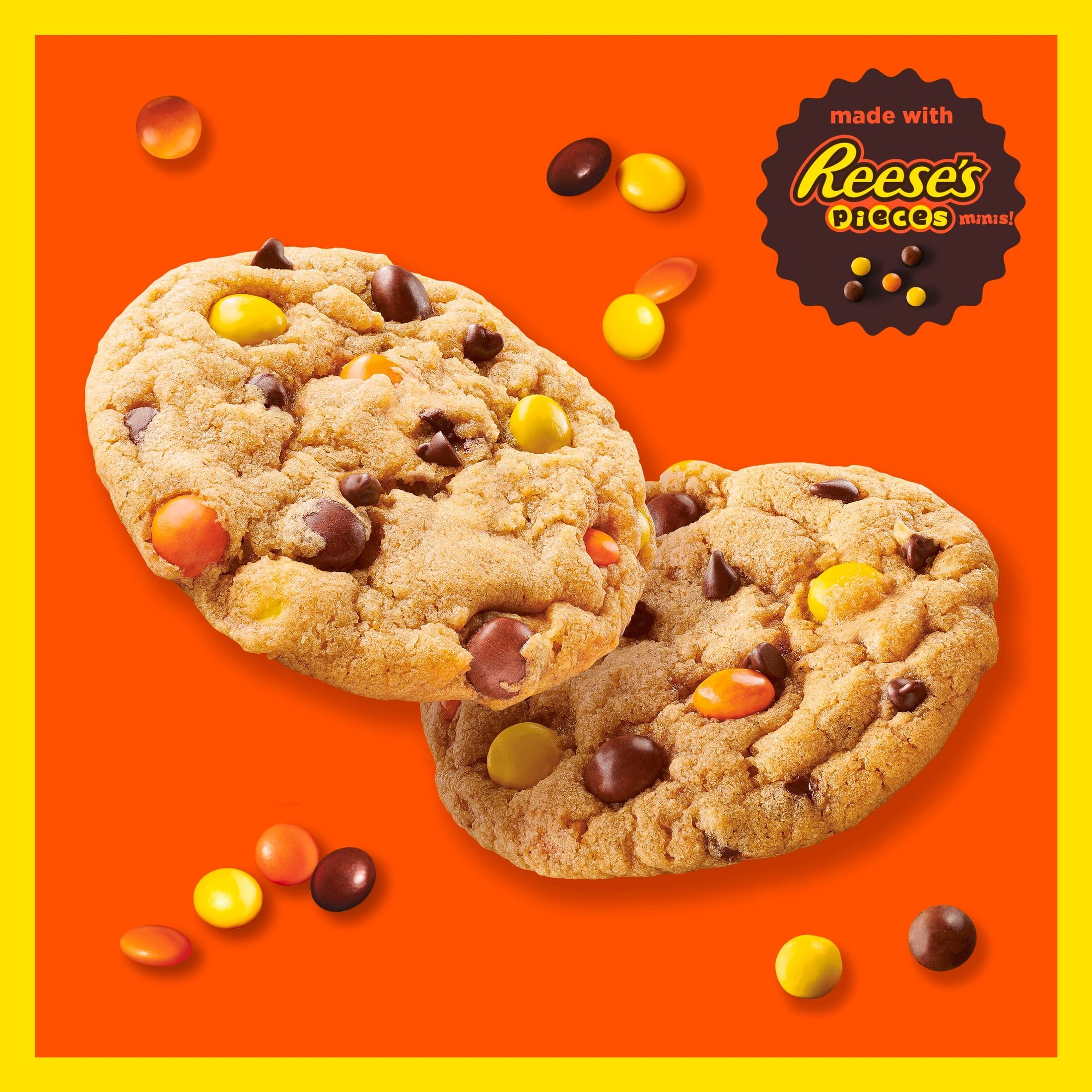 Betty Crocker Peanut Butter Cookie Mix, REESE's PIECES Minis & Chocolate Chips, 11.9 oz