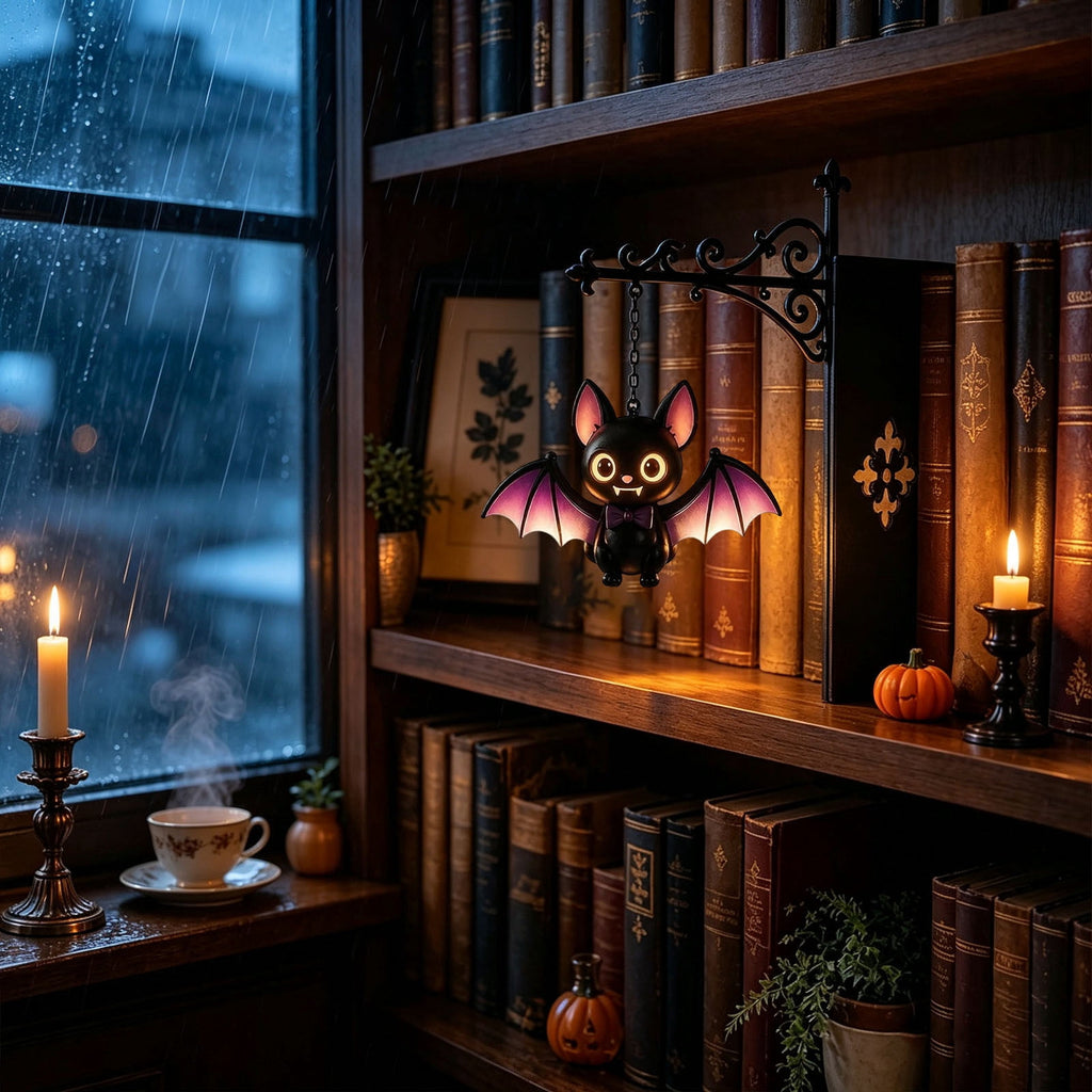 Nkmbld Halloween Bookshelf Lamp, Vintage Library Lantern Decorative Bookshelf Lighting, Hanging Ghost Lantern Book Shelf Light, Halloween Decorations Indoor