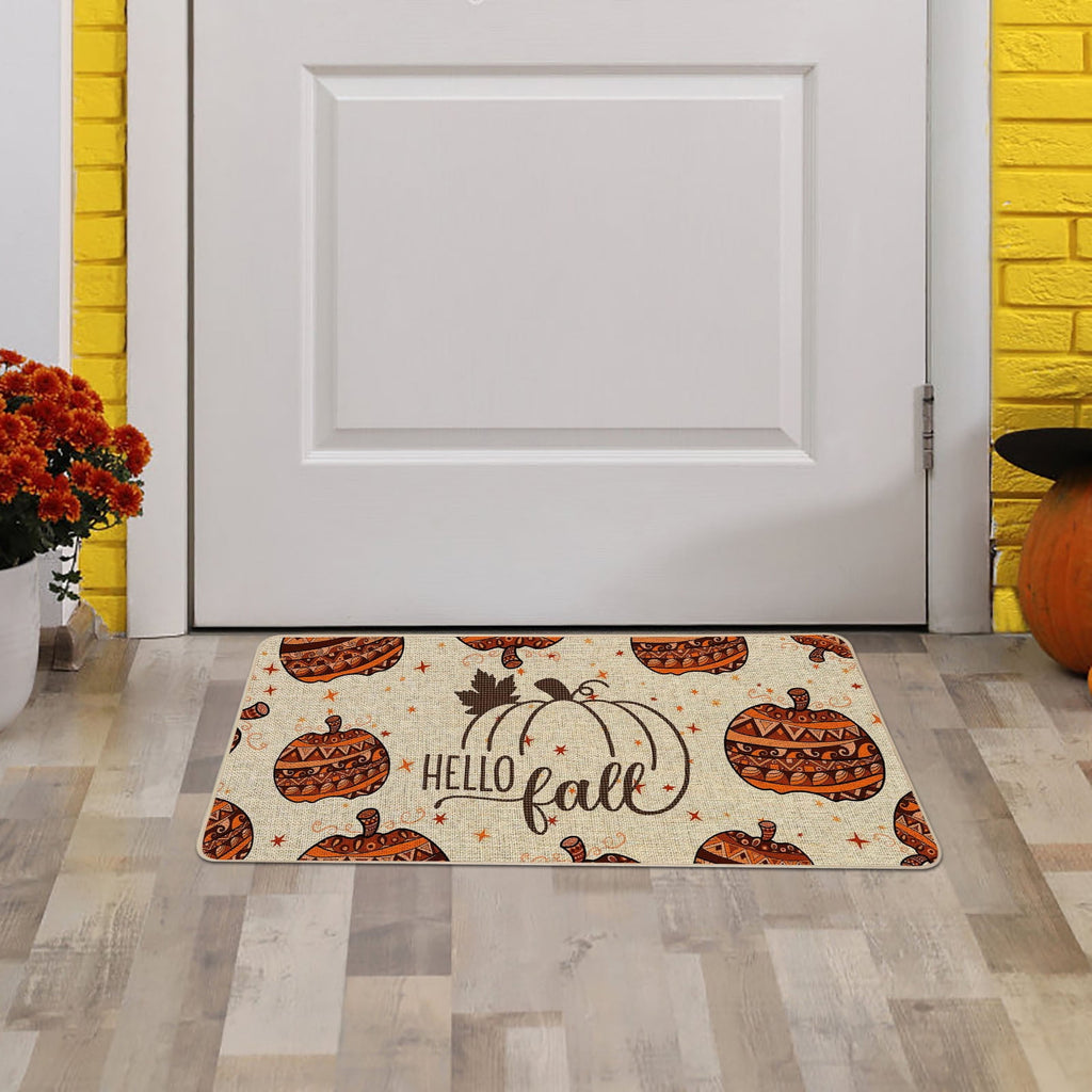 Stijggn Halloween Kitchen Rugs Halloween Mat Halloween Decorations Doormat, Welcome Mats for Front Door,Spooky Outdoor Mats for Front Door, Living Room, Bedroom, K-ids' Room