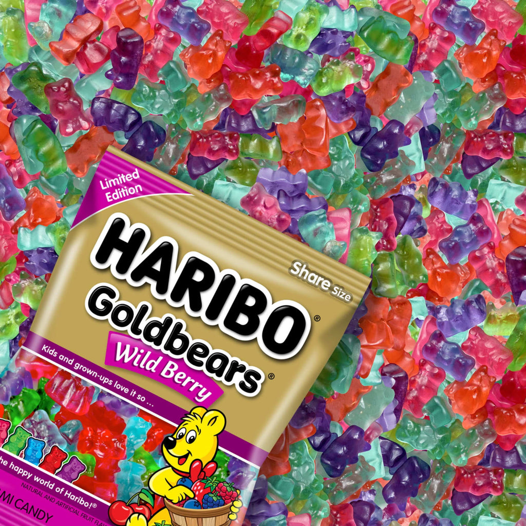 HARIBO Trick or Treat Trio Halloween Gummy Candy Mini Pouches, 45ct