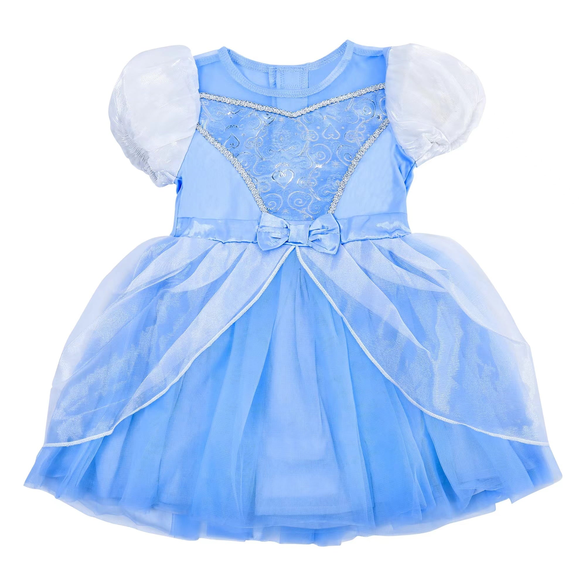 IKALI Baby Girls Princess Costume Dress up Clothes, Toddler Tutu Blue Outfit for Birthday Party 6M-4T