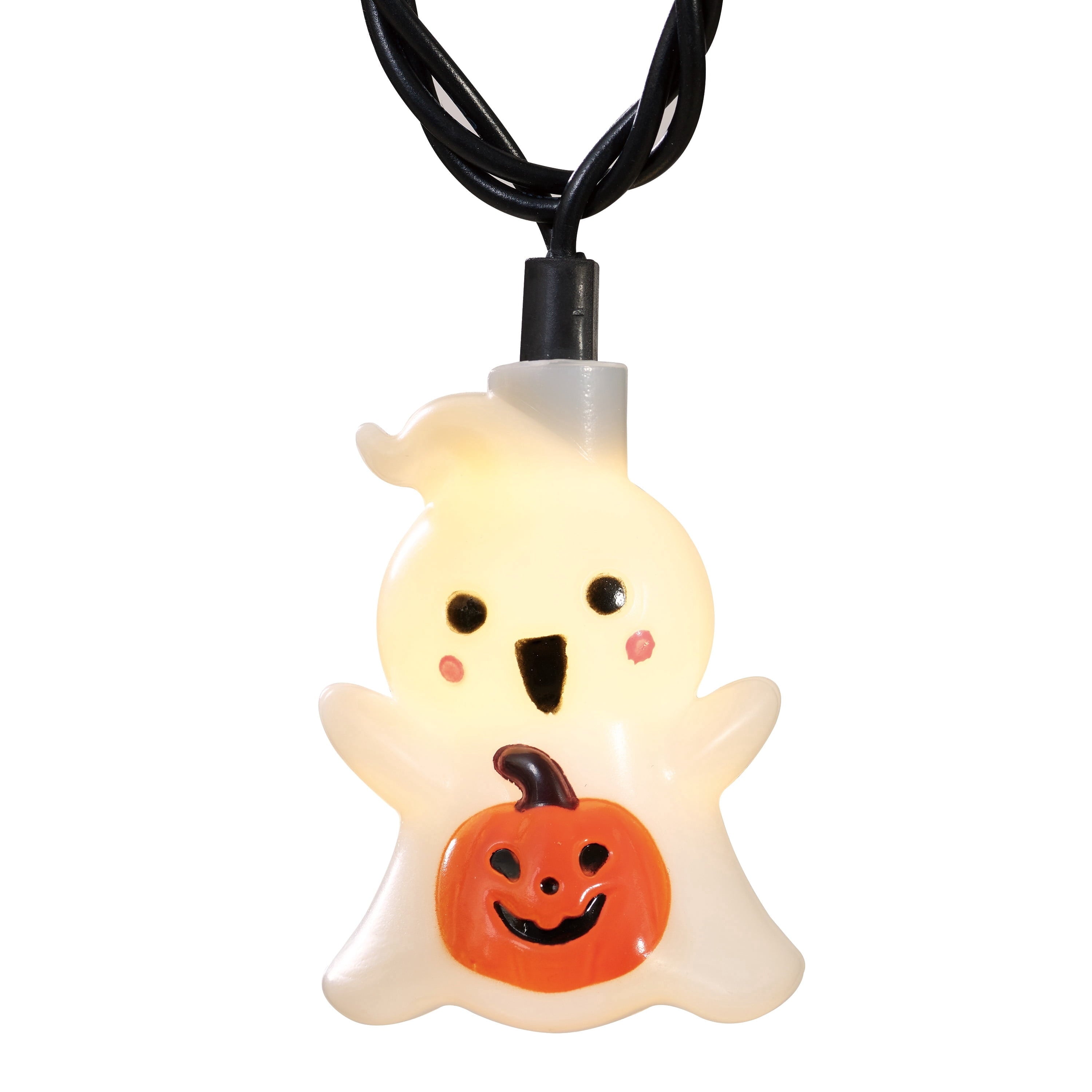 Indoor/Outdoor 10-Count LED Ghost String Lights, Warm White, 6.5', Halloween by Way To Celebrate