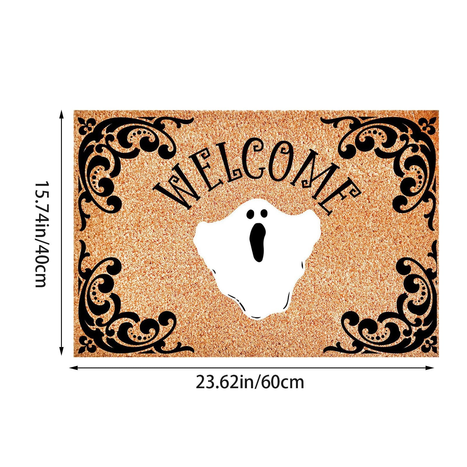 Yeetfub Warehouse Clearance 16x24IN Halloween Door Mat Pumpkin Funny Doormat All-Season Outdoor Indoor Doormat for Home Entrance Floor Outdoor Indoor Doormat for Outside Back Patio Floor Entry