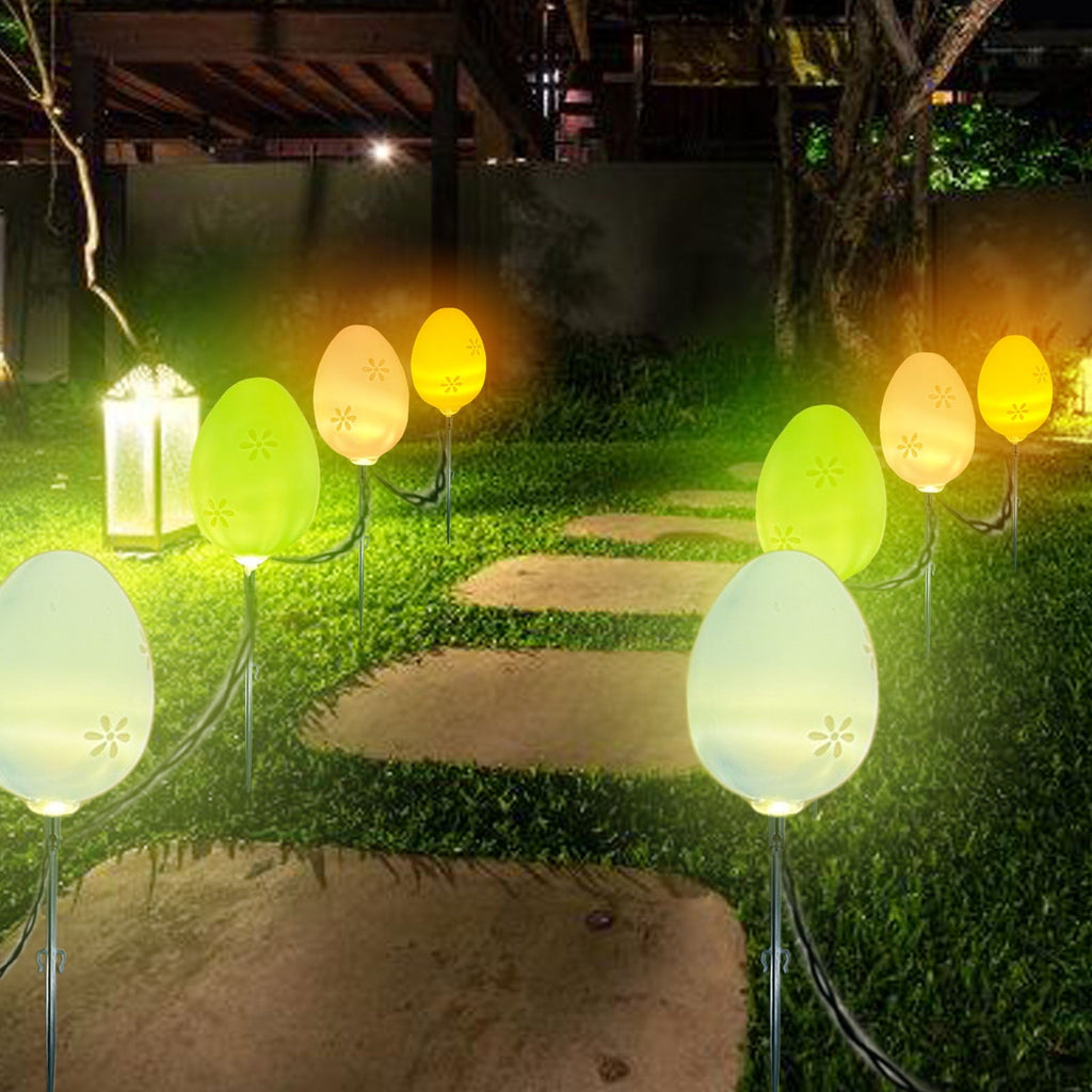 Stijggn 10 Easter Lights Outdoor Easter Decor LED Bunny Lights Plug in Easter Lights String for Indoor Outdoor Spring Decor & Easter Decor