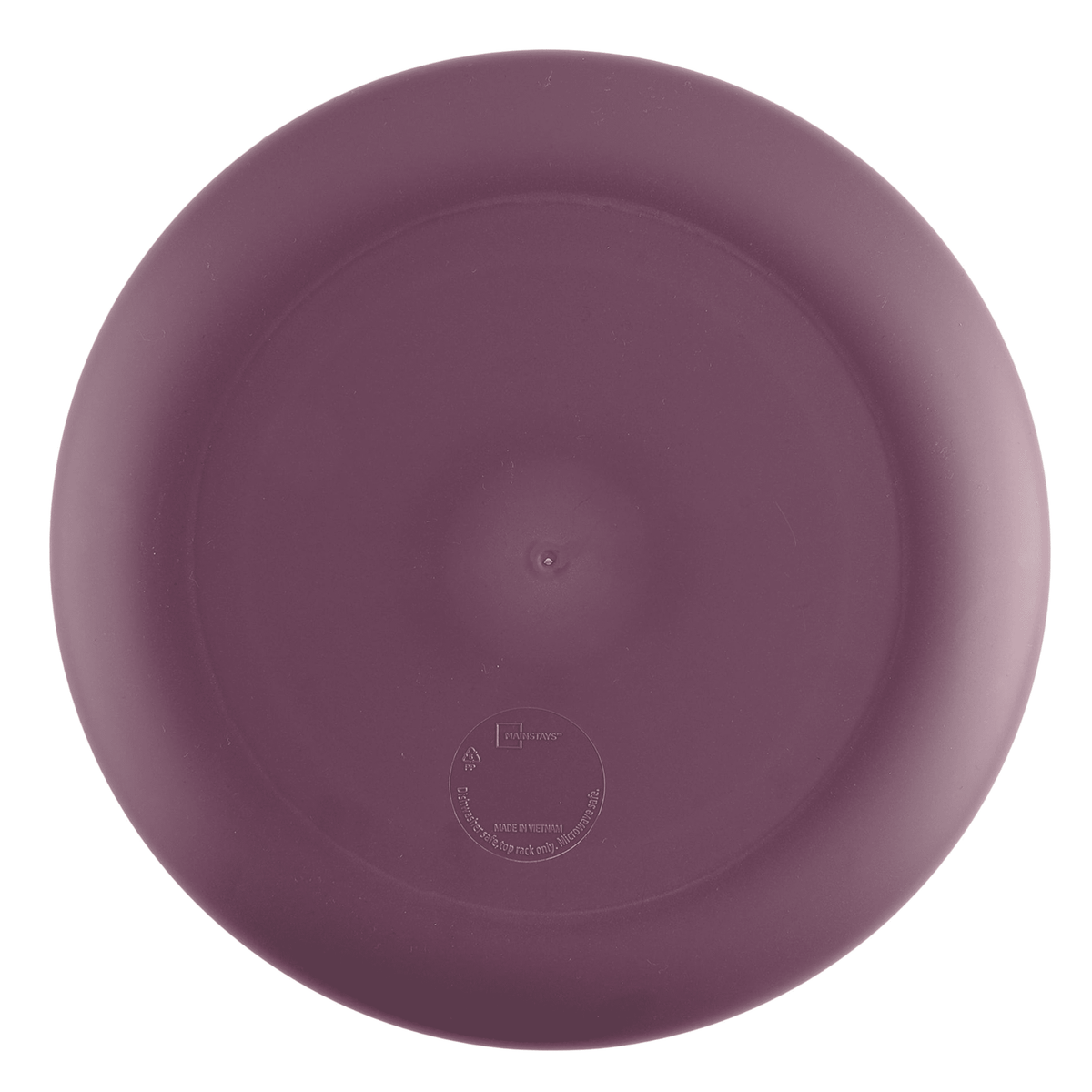 Mainstays 10.5 in Round Plastic Halloween Bats Dinner Plate, Black