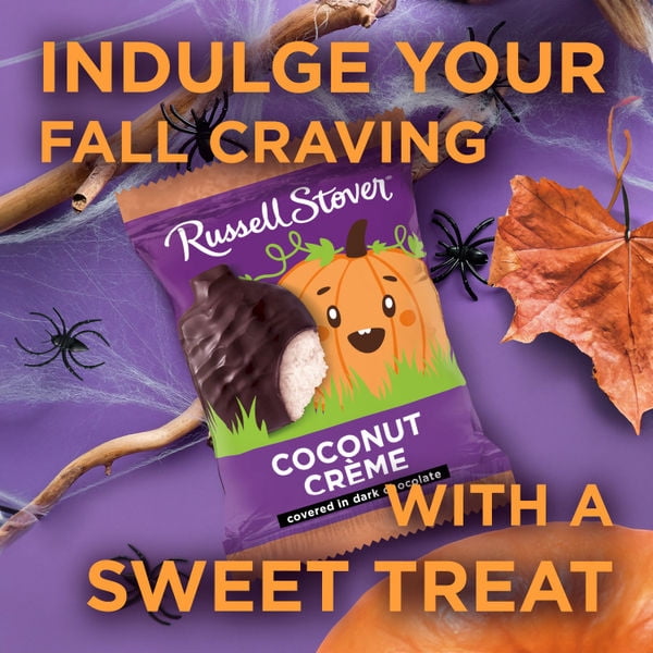 RUSSELL STOVER Halloween Milk Chocolate Peanut Butter Pumpkin, 1.3 oz. (Pack of 18)