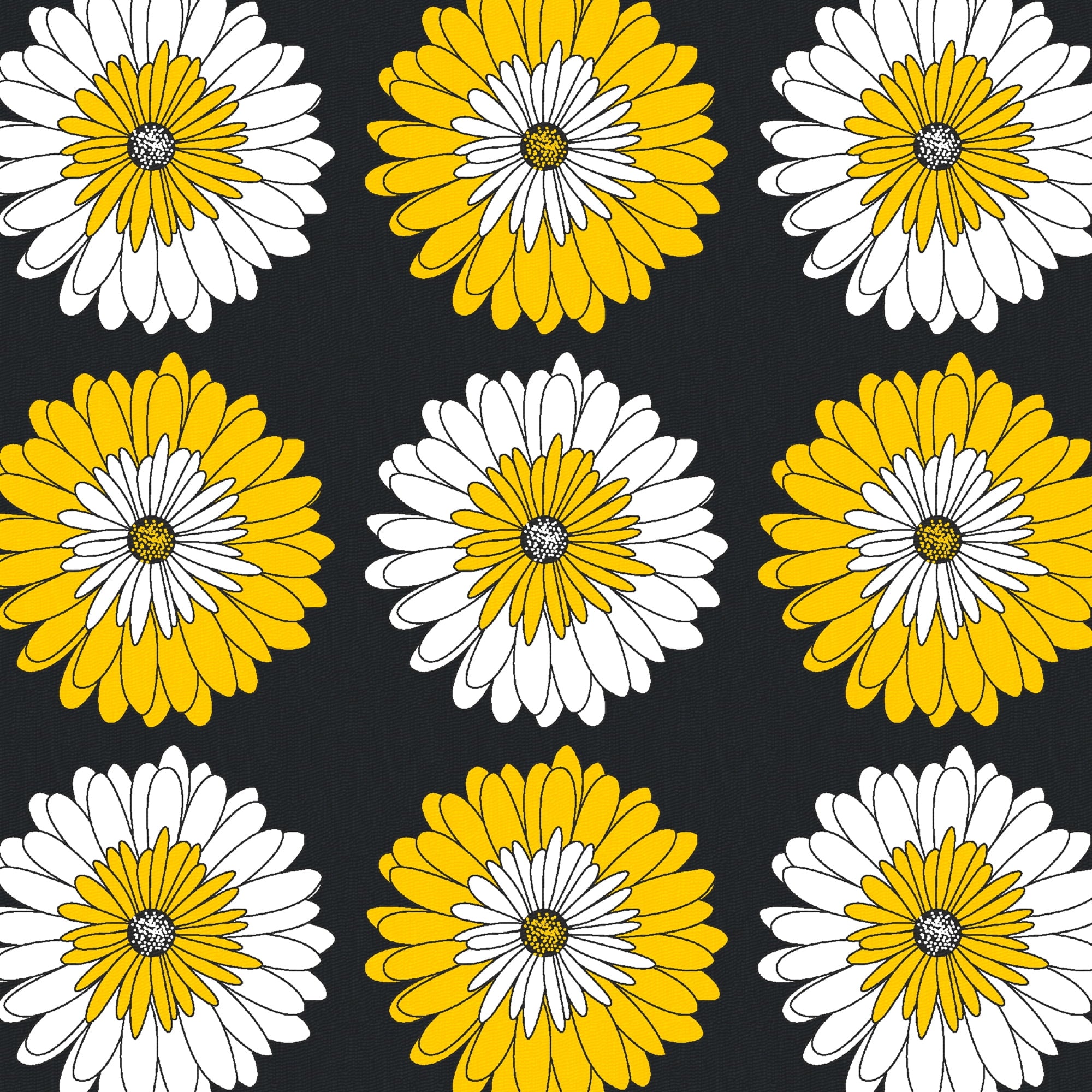 Fat Quarter 100% Cotton Daizy, Yellow, 18"x 21" for Quilting & Sewing, 1 Each