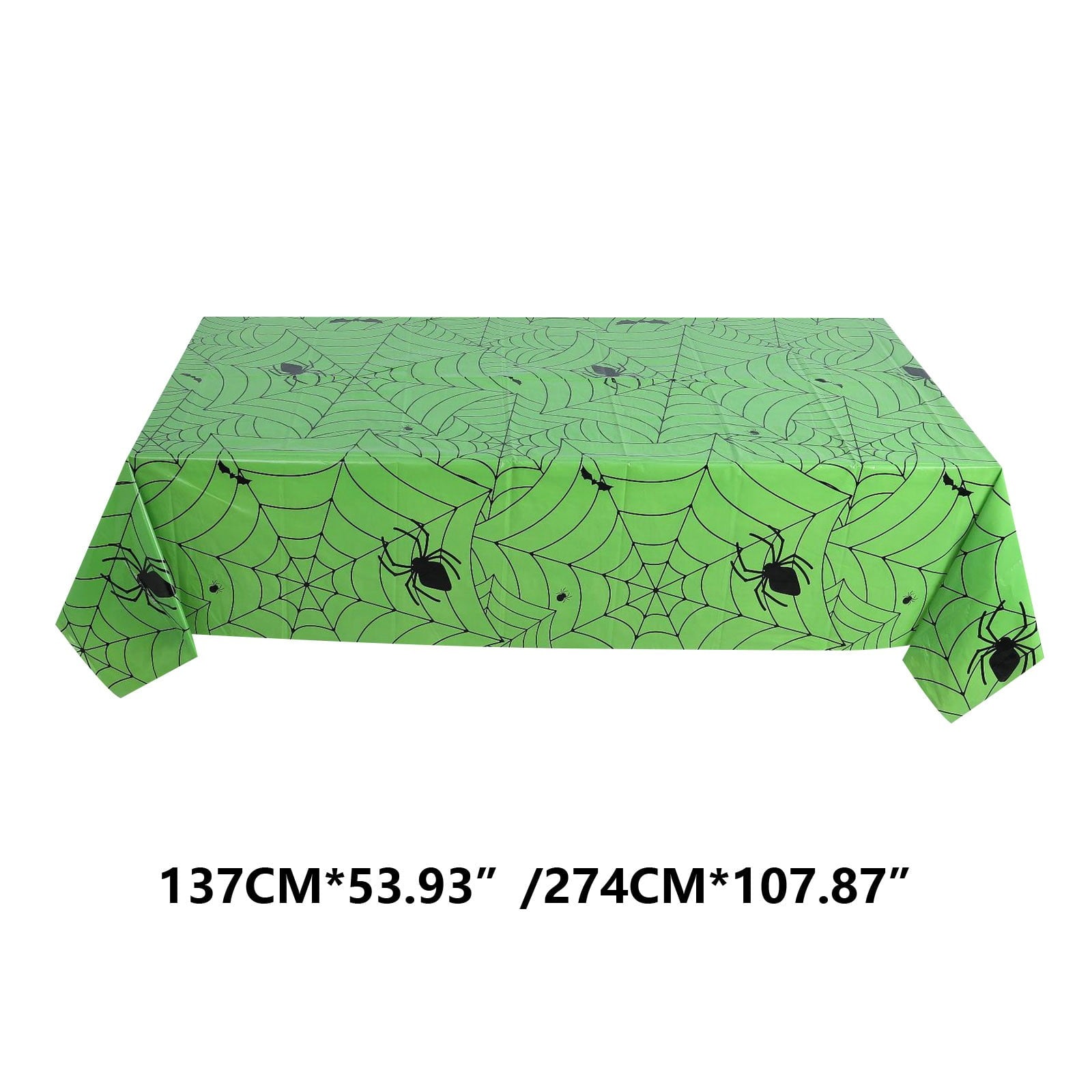 RnemiTe-amo Halloween Spiderweb Tablecloth Rectangular Plastic Spider Web Table Cloth Halloween Decoration Tablecloth Length Halloween Tablecloth Halloween Theme Party Decoration Tablecloth