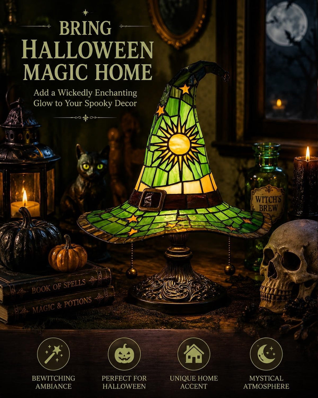 Ghost Night Light Halloween Decorations Bedside Night Light with Tap Control, Dimmable Nursery Decor Lamp, Fun Ghost Gift for K*ids, Halloween Room Decor, Ghost Lamp