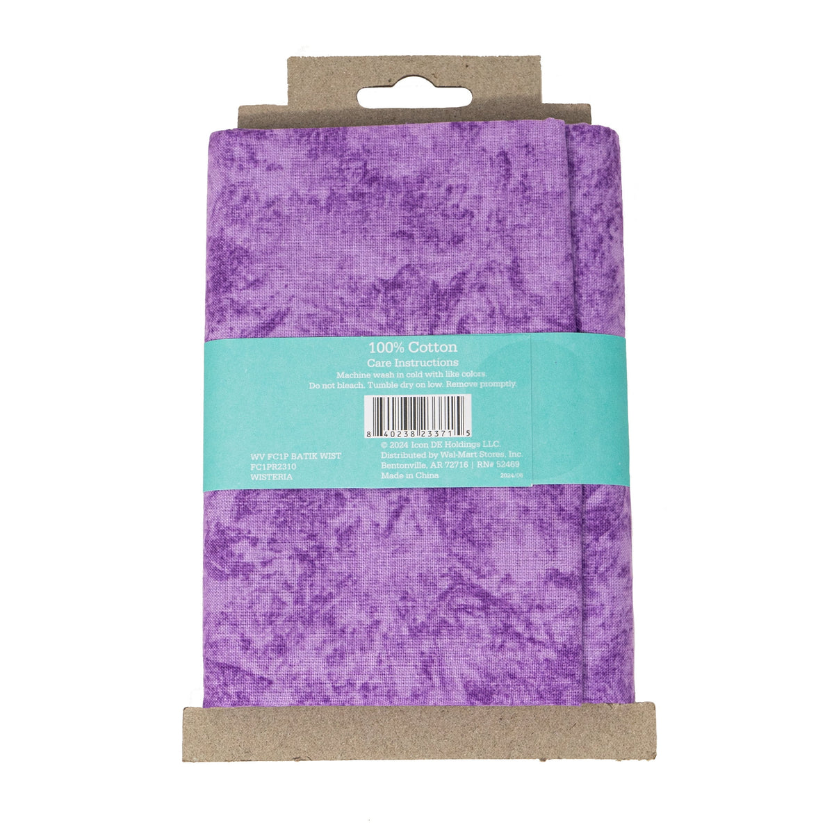 Waverly Inspirations 1 Yard Cut 100% Cotton Print Fabric, Batik Wisteria, 44 in Wide, for Quilting & Sewing