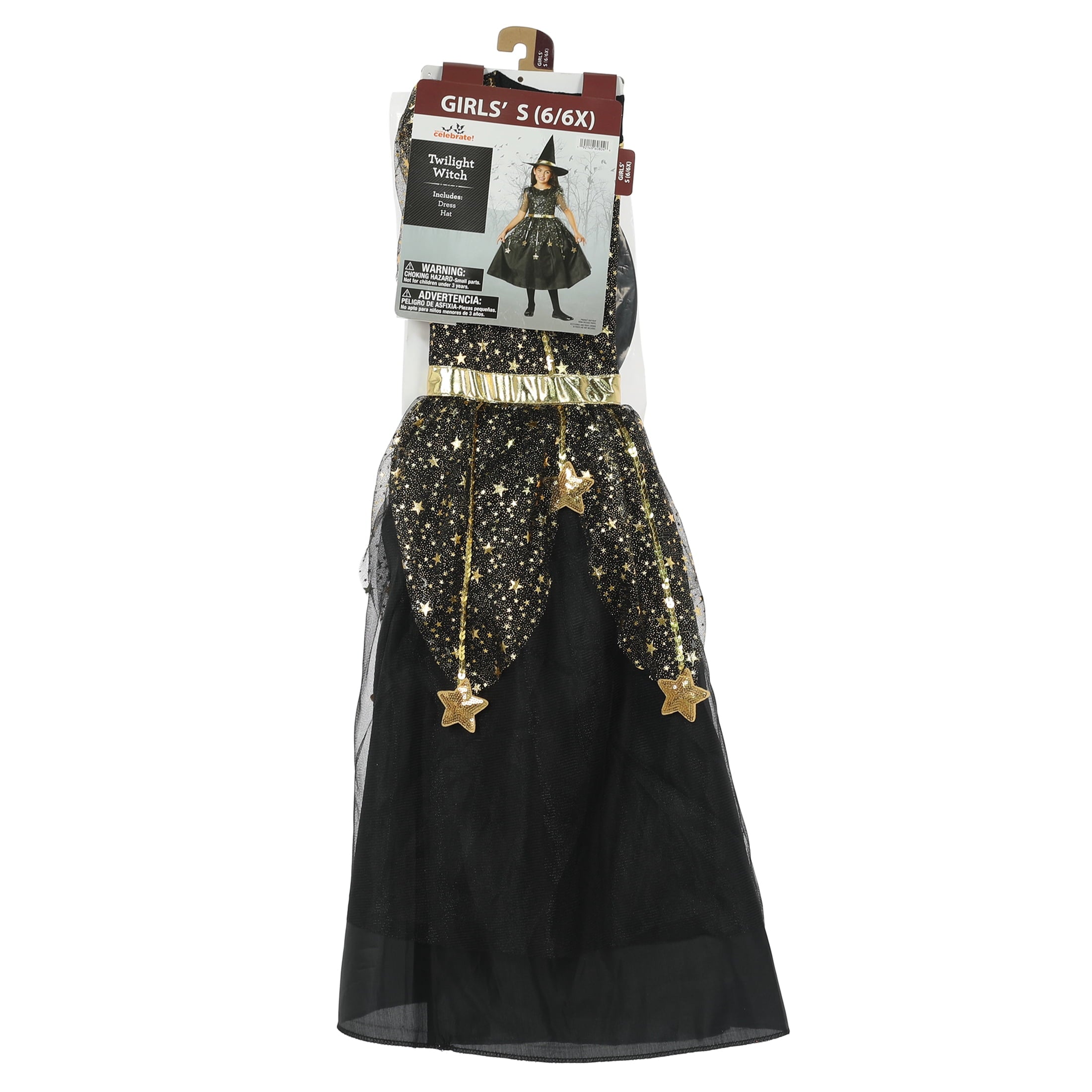 Twilight Witch Halloween Costume for Children, Girls' Size M (7/8), by Way to Celebrate