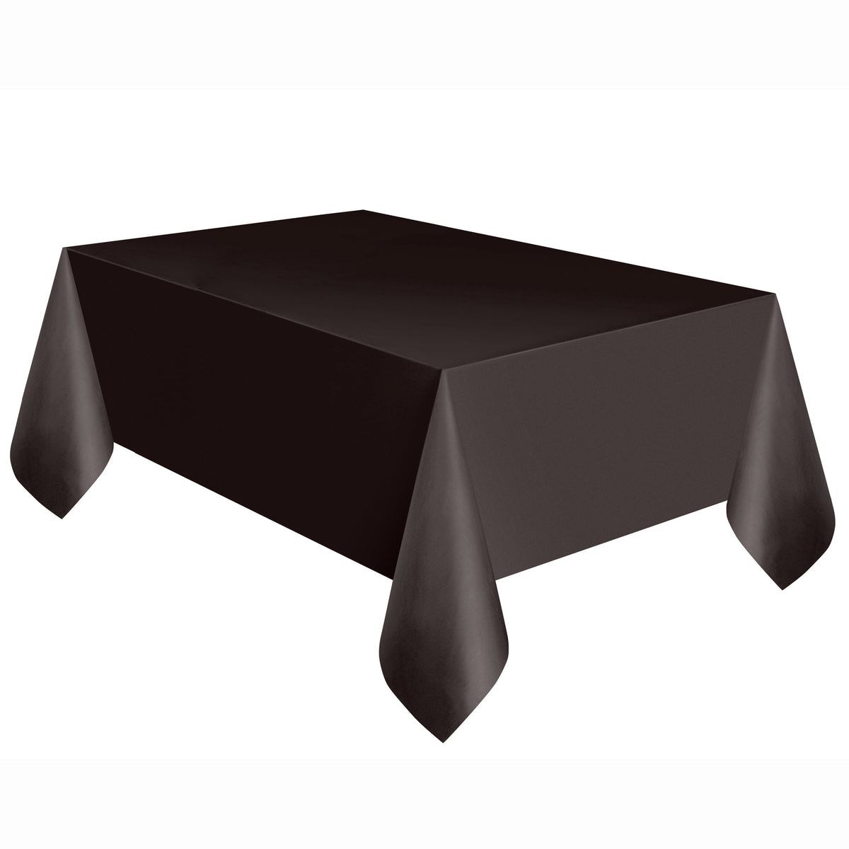 Way To Celebrate Rectangular Plastic Table Cover, Black, 54 in x 108 in, 1 Count