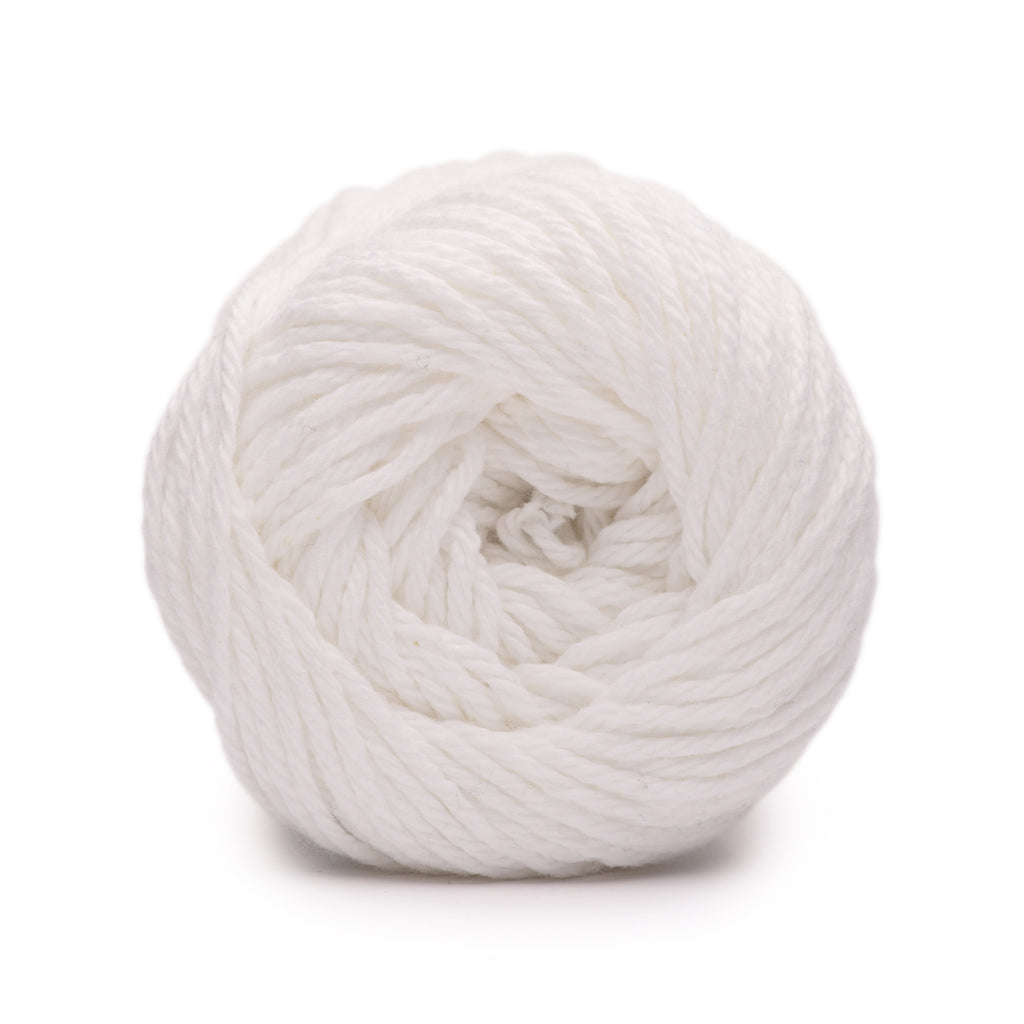 (3 pack) Peaches & Creme Solid 4 Medium Cotton Yarn, White 2.5oz/70.9g, 120 Yards