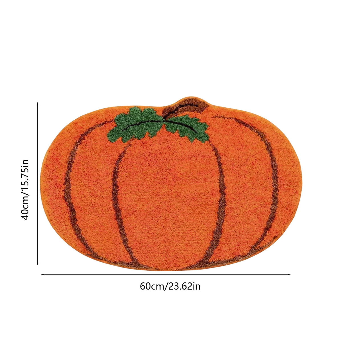 Pumpkin Rug, Halloween Thanksgiving Mat, Soft Fall Doormat for Entryway Decor, Kitchen Bathroom Living Room Floor Mat, Washable Non-Slip Holiday Home Decor