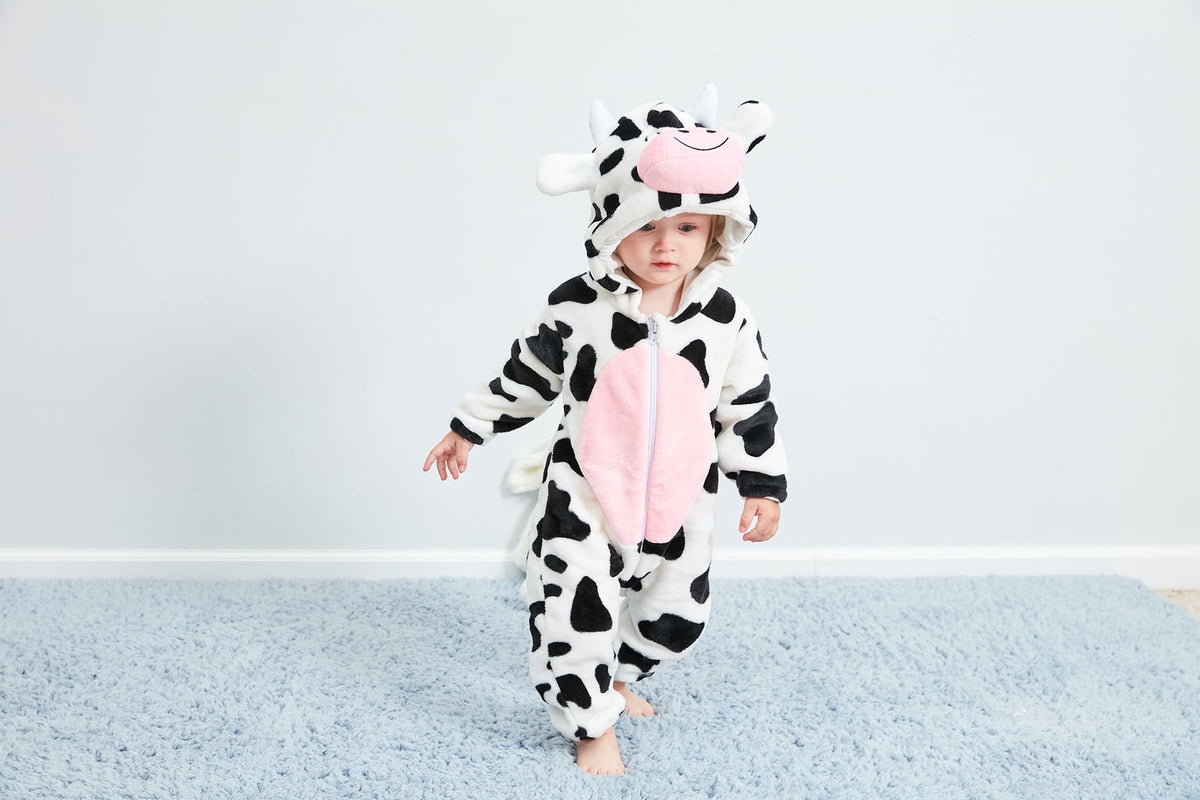 Baby White Cow Green Dinosaur Blue Shark Costumes Toddler Outfit Infants Romper