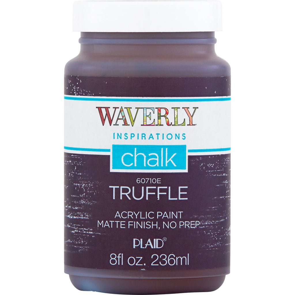 Waverly Inspirations Chalk Paint, Ultra Matte Finish, White, 8 fl oz
