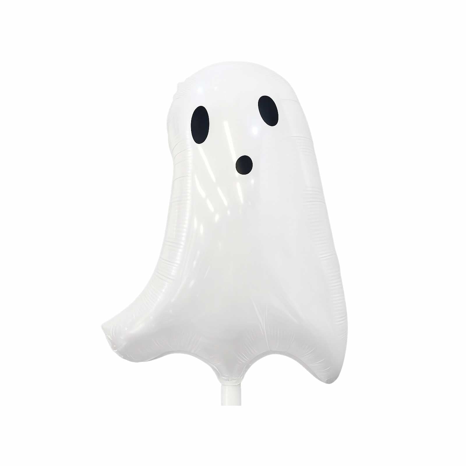 Halloween Ghost Shaped Balloons 50 Pcs White Plastic Ghost Balloon Set For Outdoor Yard Hauntedy House Party Decor