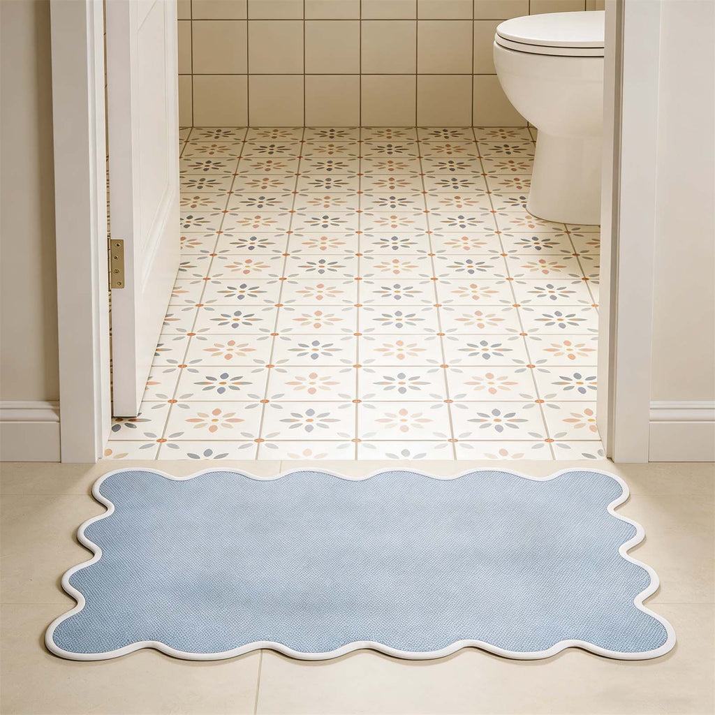 Lypsnake Natural Coco Coir Doormat - "Love Grows Here" Printed with Delicate Floral Pattern, Non-slip Absorbent Entry Mat for Home Entrance Porch Patio and Outdoor Decoration