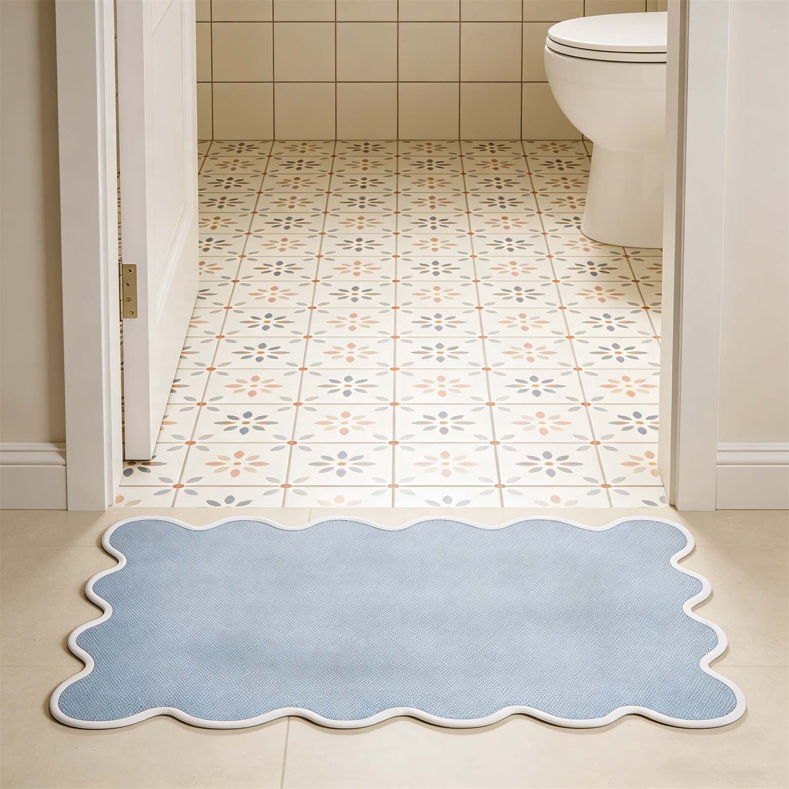 Lypsnake Natural Coco Coir Doormat - "Love Grows Here" Printed with Delicate Floral Pattern, Non-slip Absorbent Entry Mat for Home Entrance Porch Patio and Outdoor Decoration