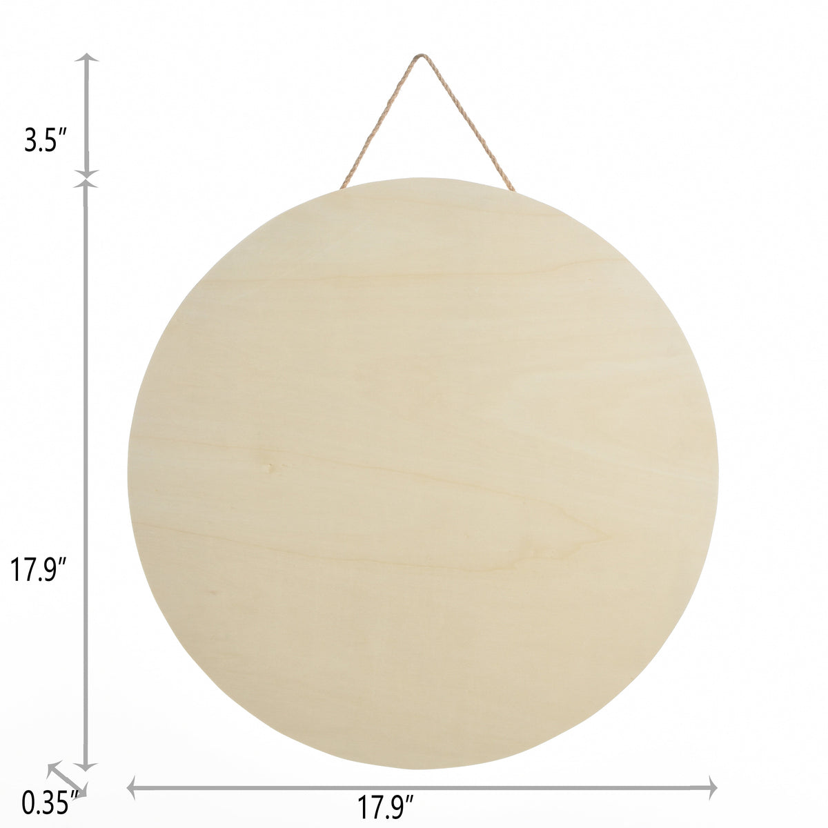 Stylecraft 17.9" Round Unfinished Wood Plaque (1 Each)