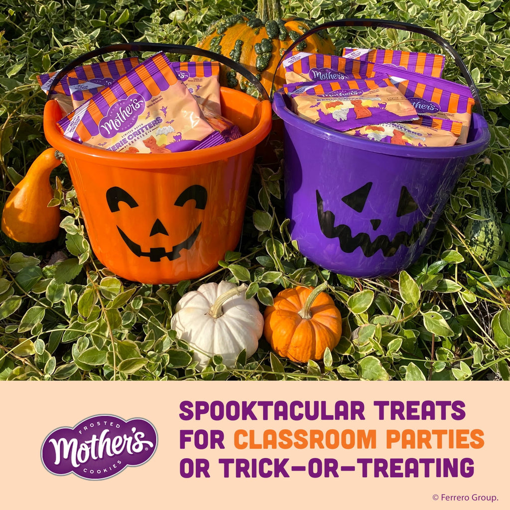 Mother's Eerie Critters, Halloween Snacks, Frosted Animal Cookies, 30 Pack, 0.5 oz Each