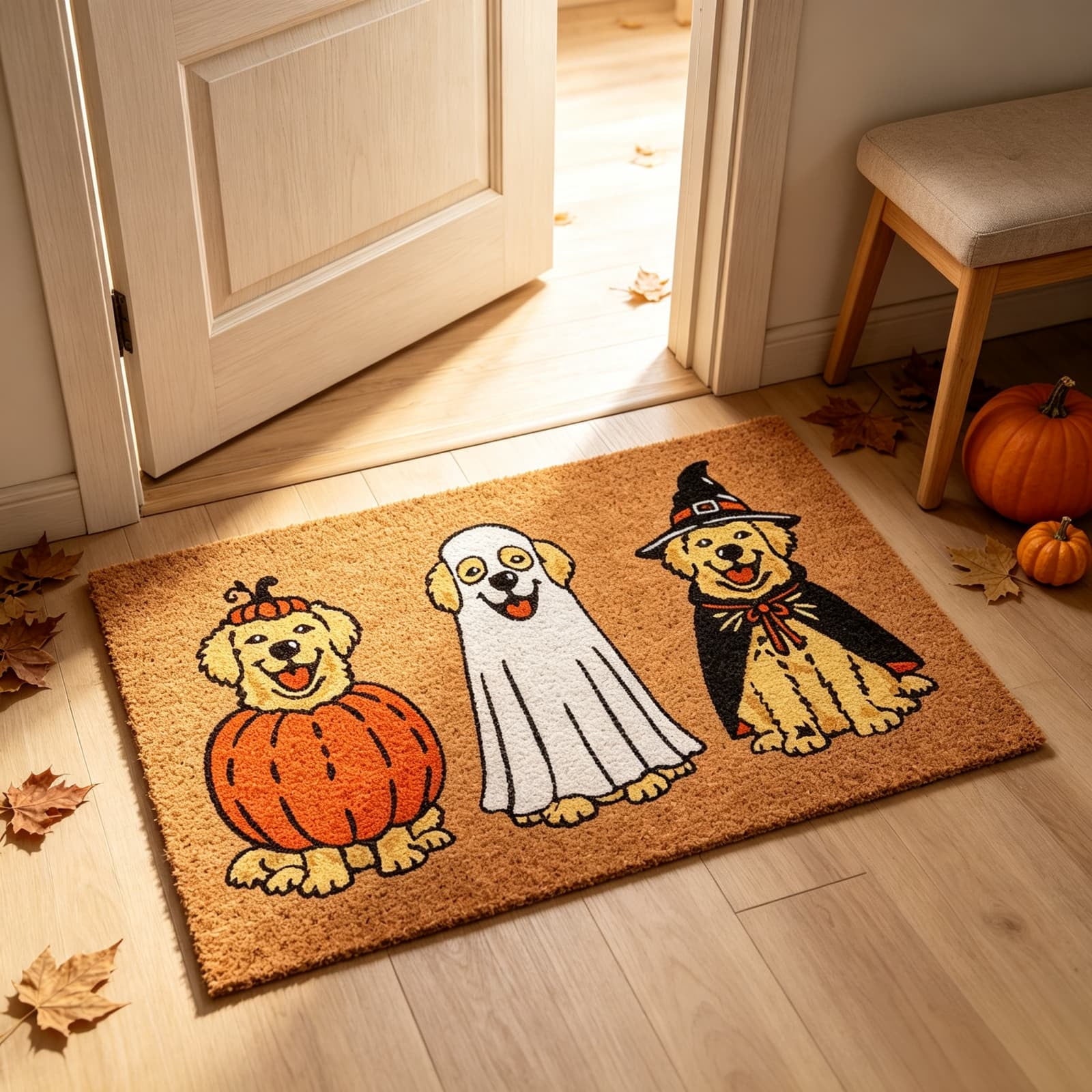 Boho Tassel Doormat 16x24 Inch, Soft Woven Laundry Kitchen Floor Rug for Farmhouse Decor, 1 PC