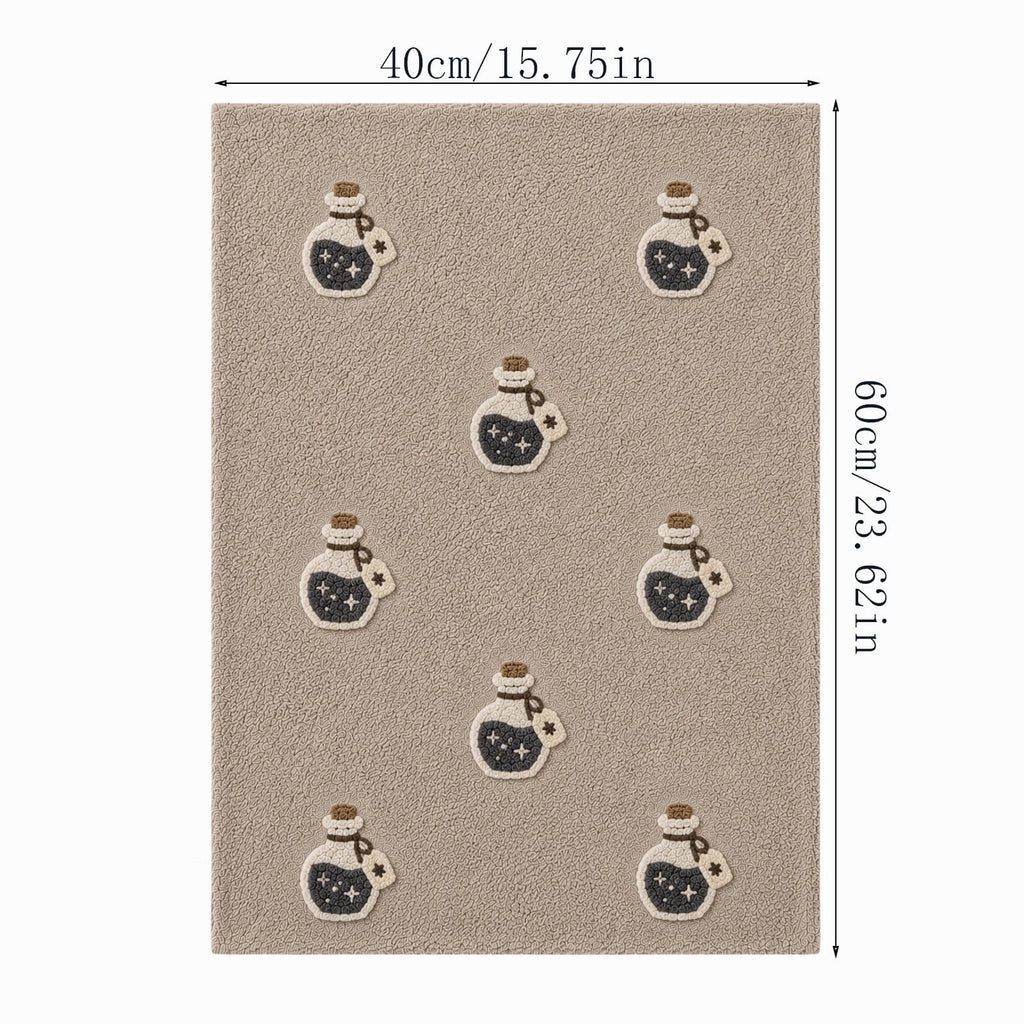 Halloween Ghost Door Mat, Cute Welcome Mat for Front Door Porch Entryway Haunted Outdoor Decor Spooky Decorative Entrance Doormat Non Slip Halloween Rug, 16" x 24"