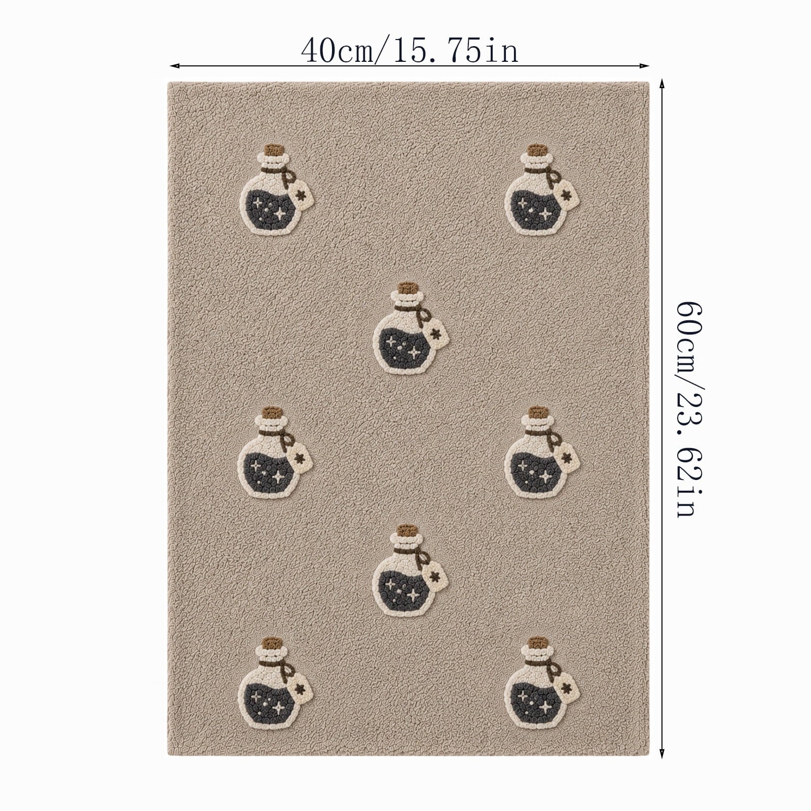 Halloween Ghost Door Mat, Cute Welcome Mat for Front Door Porch Entryway Haunted Outdoor Decor Spooky Decorative Entrance Doormat Non Slip Halloween Rug, 16" x 24"