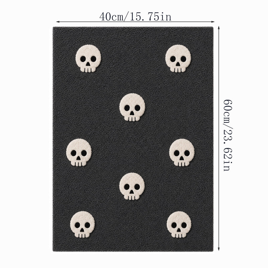 Halloween Ghost Door Mat, Cute Welcome Mat for Front Door Porch Entryway Haunted Outdoor Decor Spooky Decorative Entrance Doormat Non Slip Halloween Rug, 16" x 24"