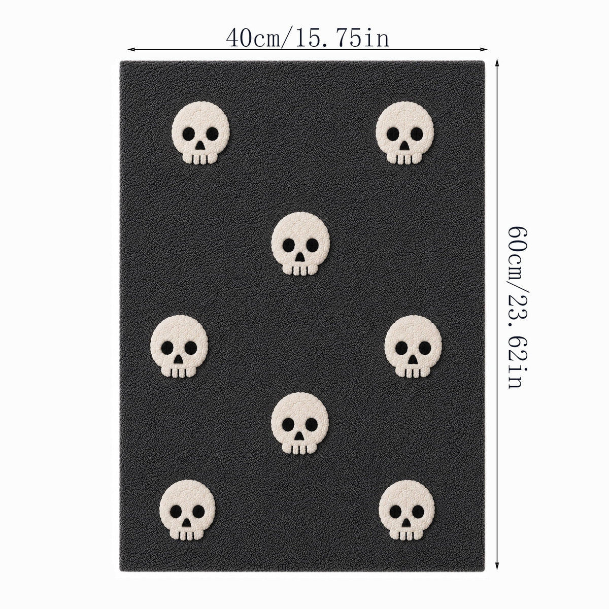 Halloween Ghost Door Mat, Cute Welcome Mat for Front Door Porch Entryway Haunted Outdoor Decor Spooky Decorative Entrance Doormat Non Slip Halloween Rug, 16" x 24"