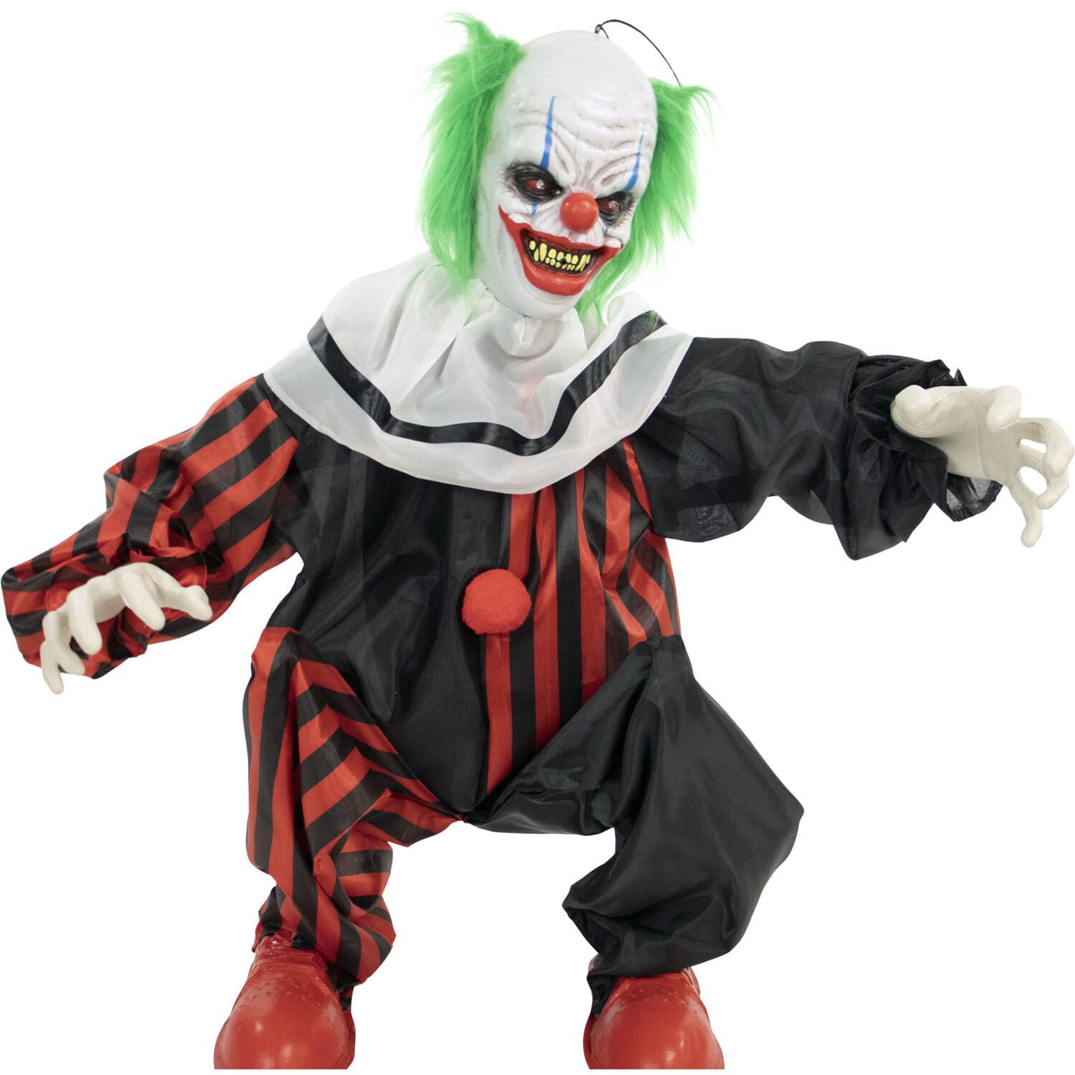 Haunted Hill Farm 1.8 ft Groundbreaker Clown-Vile, Halloween Decoration, Multi-Color, HHFJCLOWN-2LSA