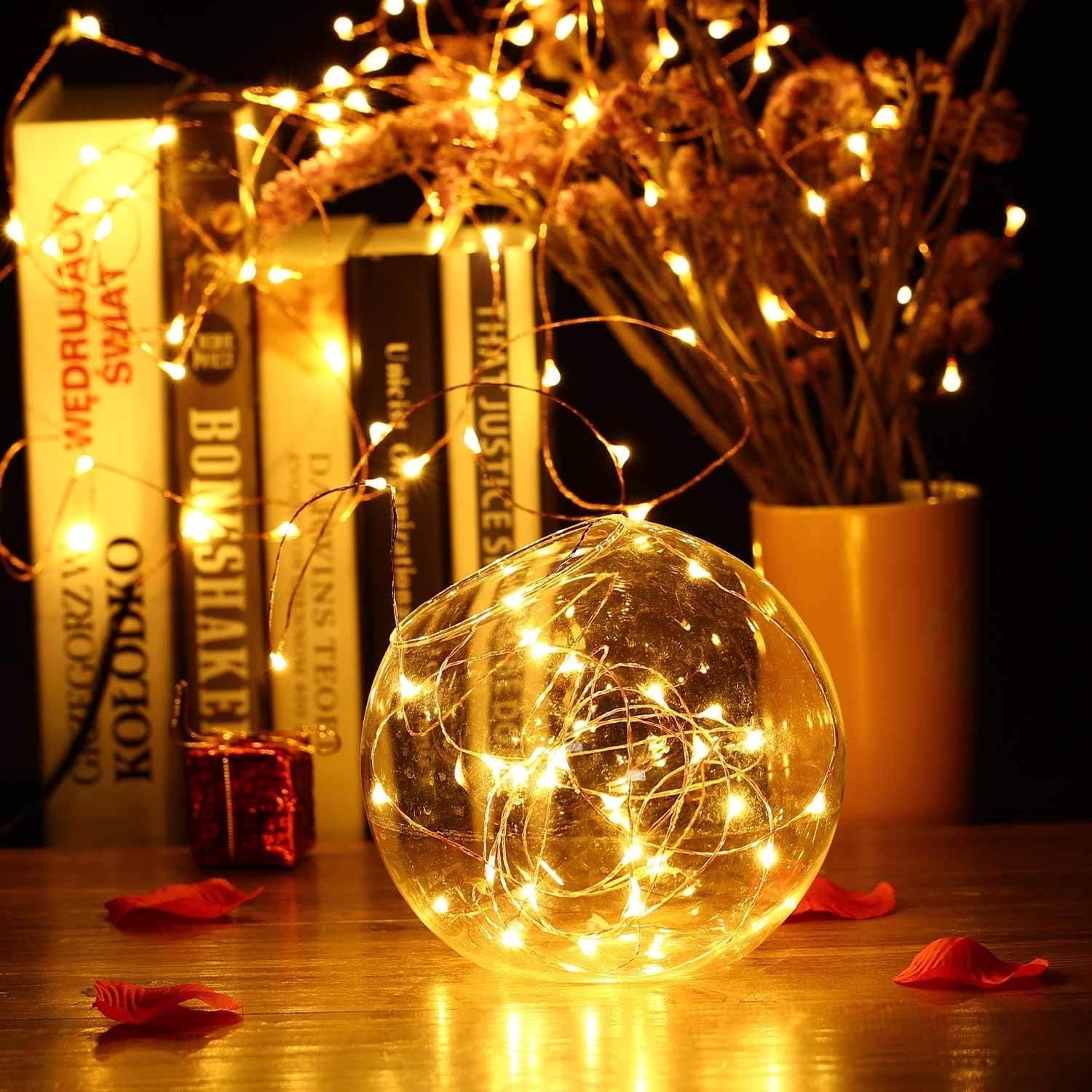 Solar String Lights for Outdoor,99ft 300 LED Bright Copper Wire Fairy Lights Waterproof Solar Lights with 8 Modes for Tree Garden Party Wedding Christmas Decor (Multicolor)