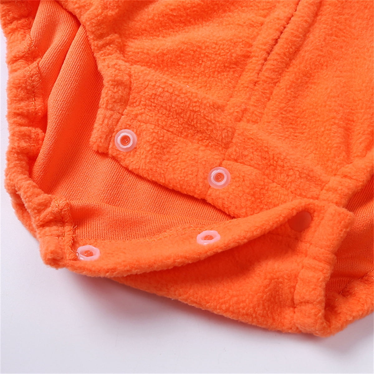 QEFJNO Unisex Toddler Baby Halloween Pumpkin Costume, Newborn Infant Long Sleeve Hooded Jumpsuit with Pants 2pcs Outfits