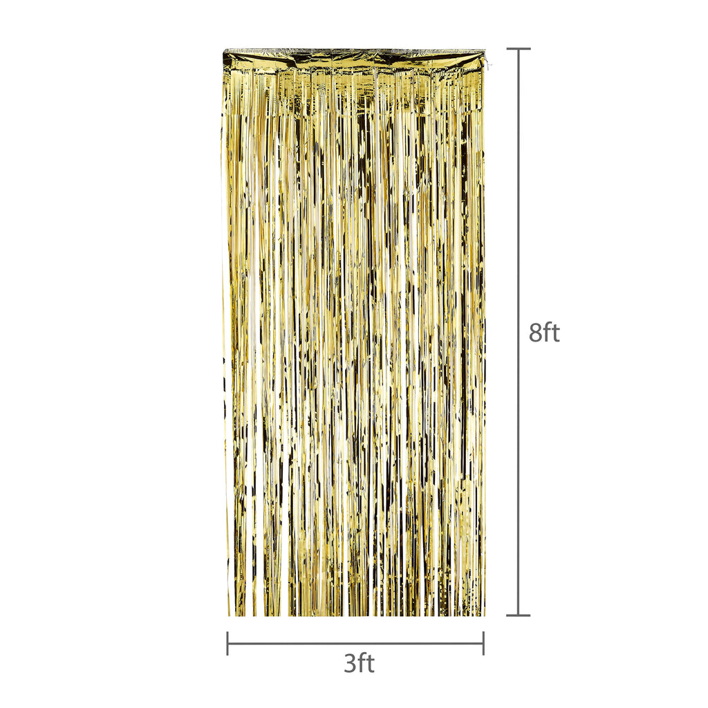 Gold Foil Door Curtain, 8' x 3', Party Banners, by Way To Celebrate