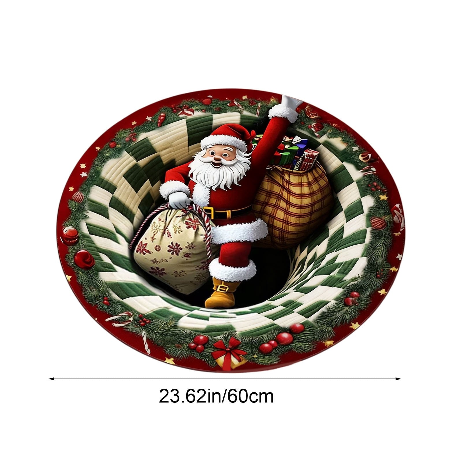 Mats Savings YZEGDCH Christmas Reindeer Rugs- Green Rugs for Living Room Christmas Doormat Indoor Outdoor Entrance Floor Rug Non Slip Winter Christmas Decor Rubber Welcome Mats