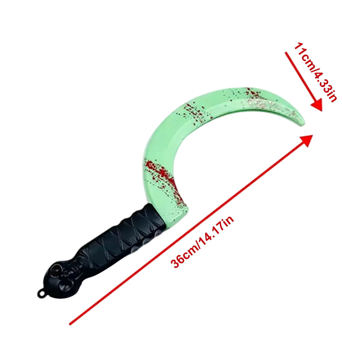 Glow in the Dark Plastic Bloody Cleaver Prop, Realistic Fake Horror Knife Costume Accessory for Halloween Party Haunted House Cosplay Decor