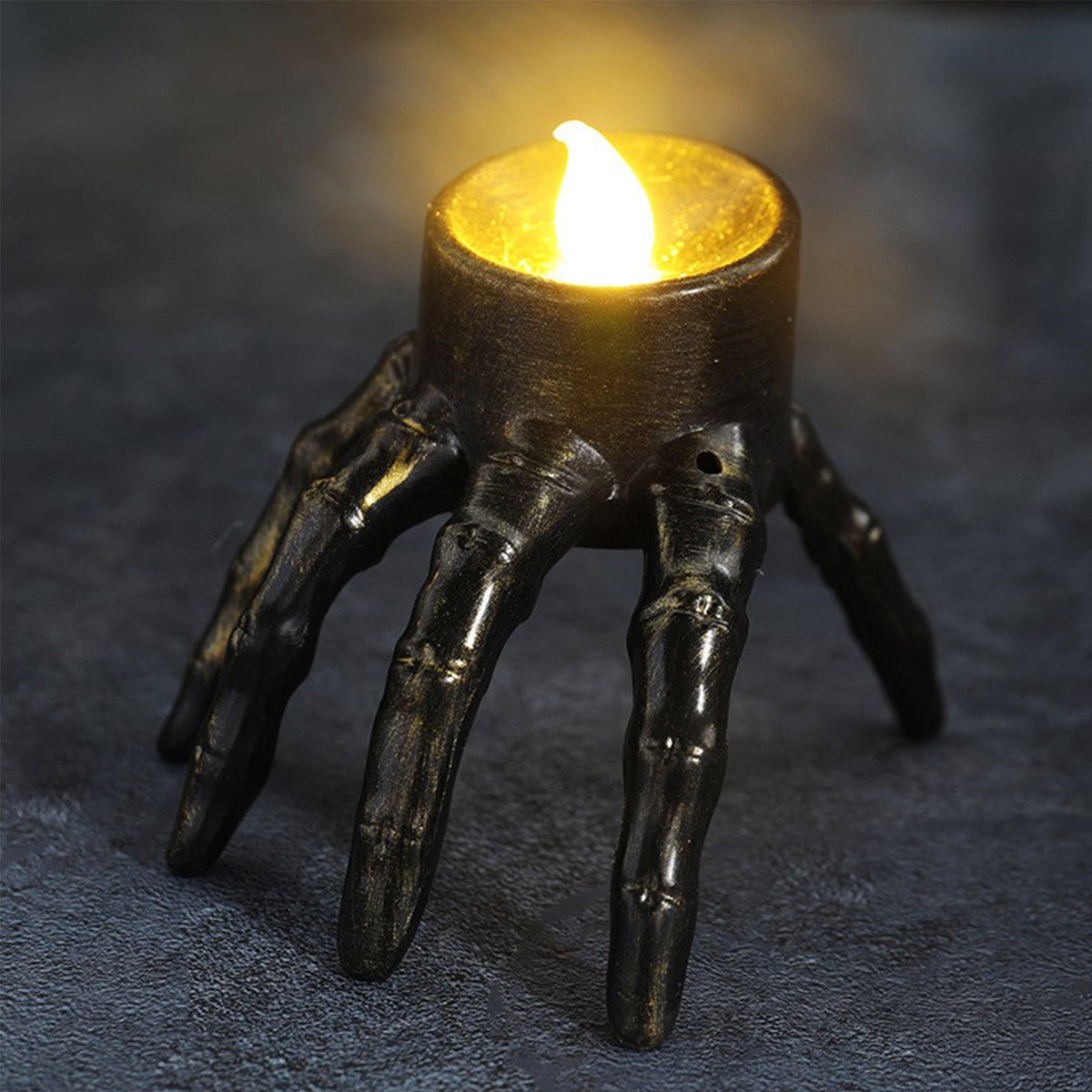 5pc Halloween Spooky Skeleton Hand Candle Flameless Candle Lamp Scary Spooky Candle Halloween Decoration Lights