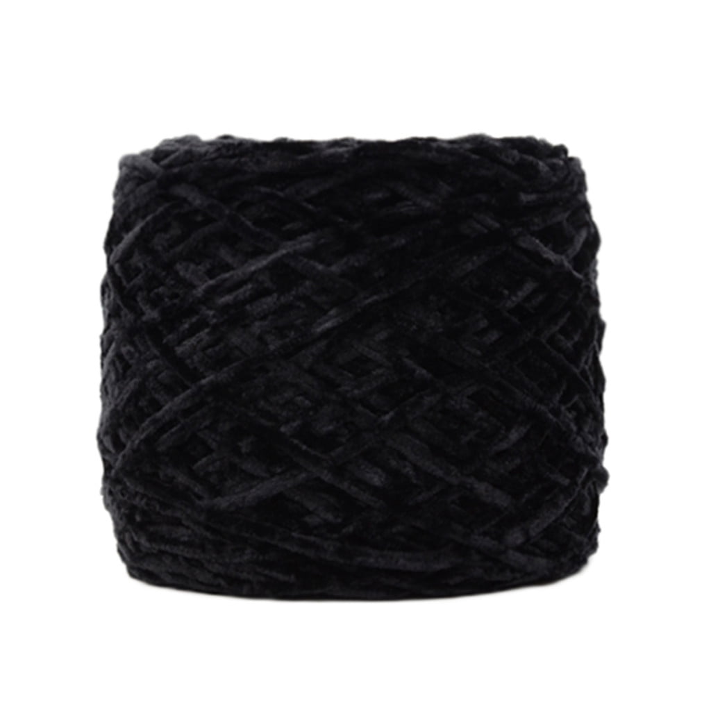 1 Pc Blanket Yarn Chunky Knit Chenille Yarn Soft Velvet Yarn Crochet Knitting Blanket Yarn DIY Craft for Knit Sweaters, Blankets, Shoes, Scarves, Clothes, Dark Green
