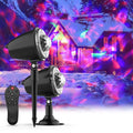 10 Colors Outdoor LED Landscape Projector Lights Holiday with Remote and Timer
