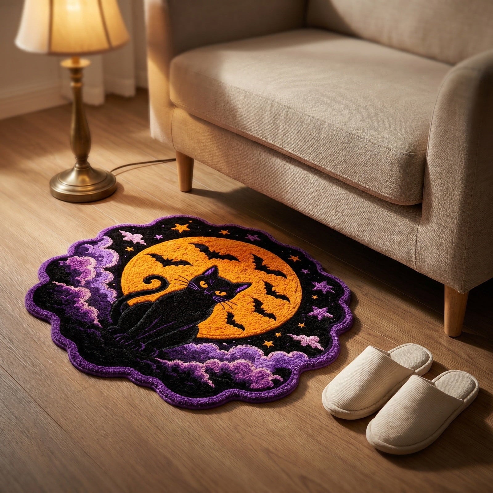 Halloween Rug 15.7"x23.6", Halloween Front Door Mat Outdoor Indoor Entryway Rug Welcome Floor Mat for Front Porch Patio Home Entrance Decor