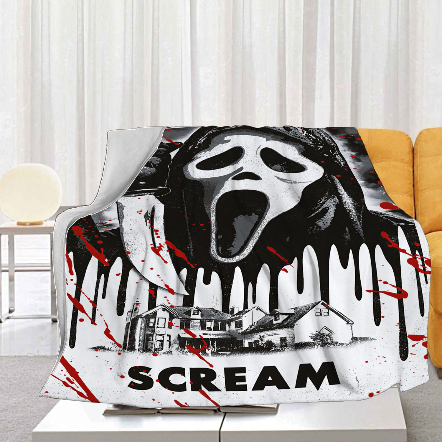 Jbralid This is My Horror Movie Watching Blanket, Horror Movie Blanket, Halloween Blanket, Scary Movie Blanket, Horror Blanket Gifts for Halloween 40x50 in