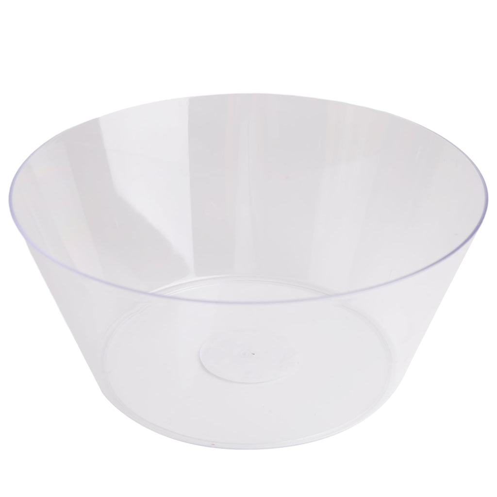 10 IN Clear Tapered Plastic Bowl, by Way To Celebrate