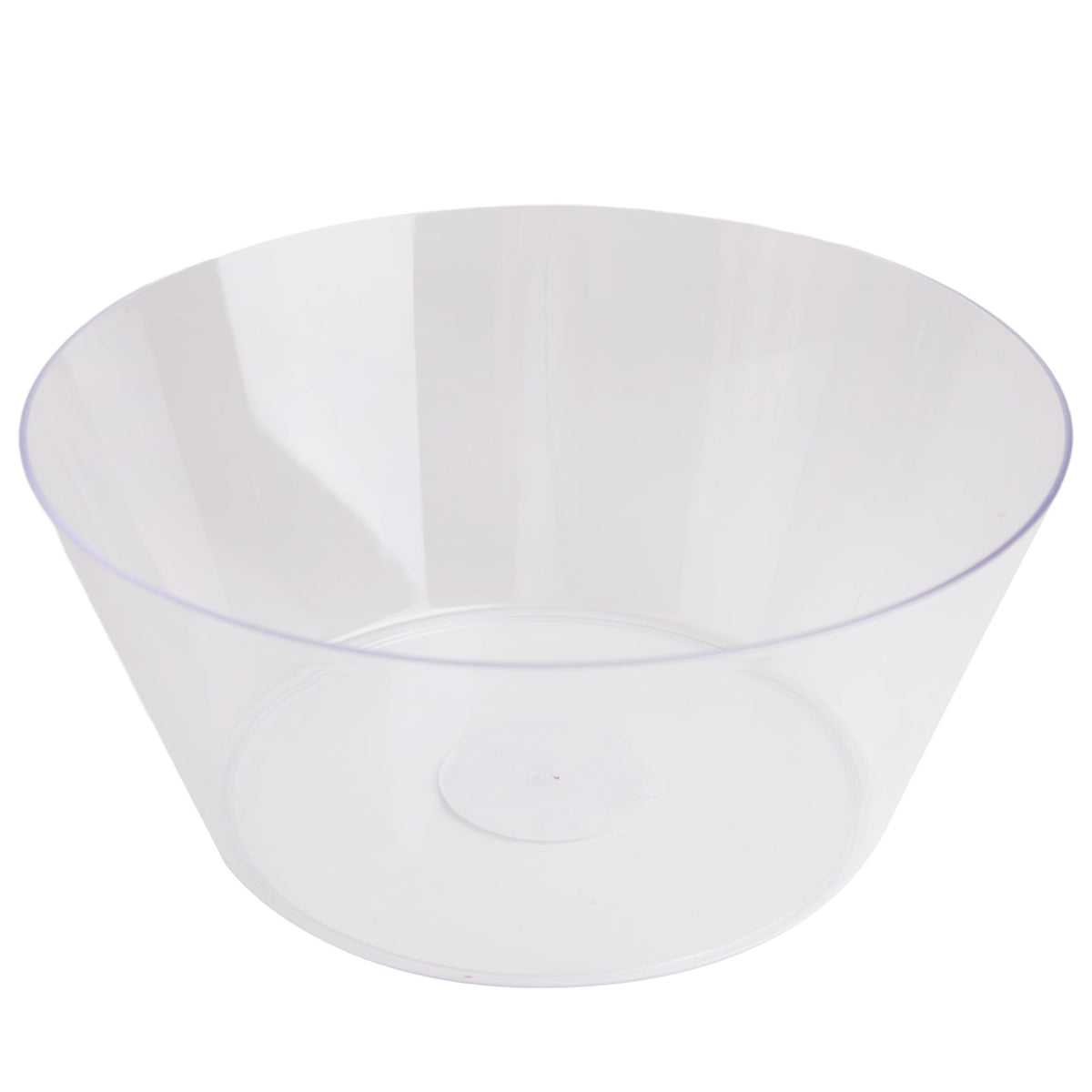 10 IN Clear Tapered Plastic Bowl, by Way To Celebrate