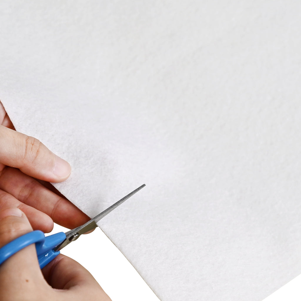 Hello Hobby Soft White Felt Craft Sheet, 9" x 12", Ideal for Sewing and Diy Projects