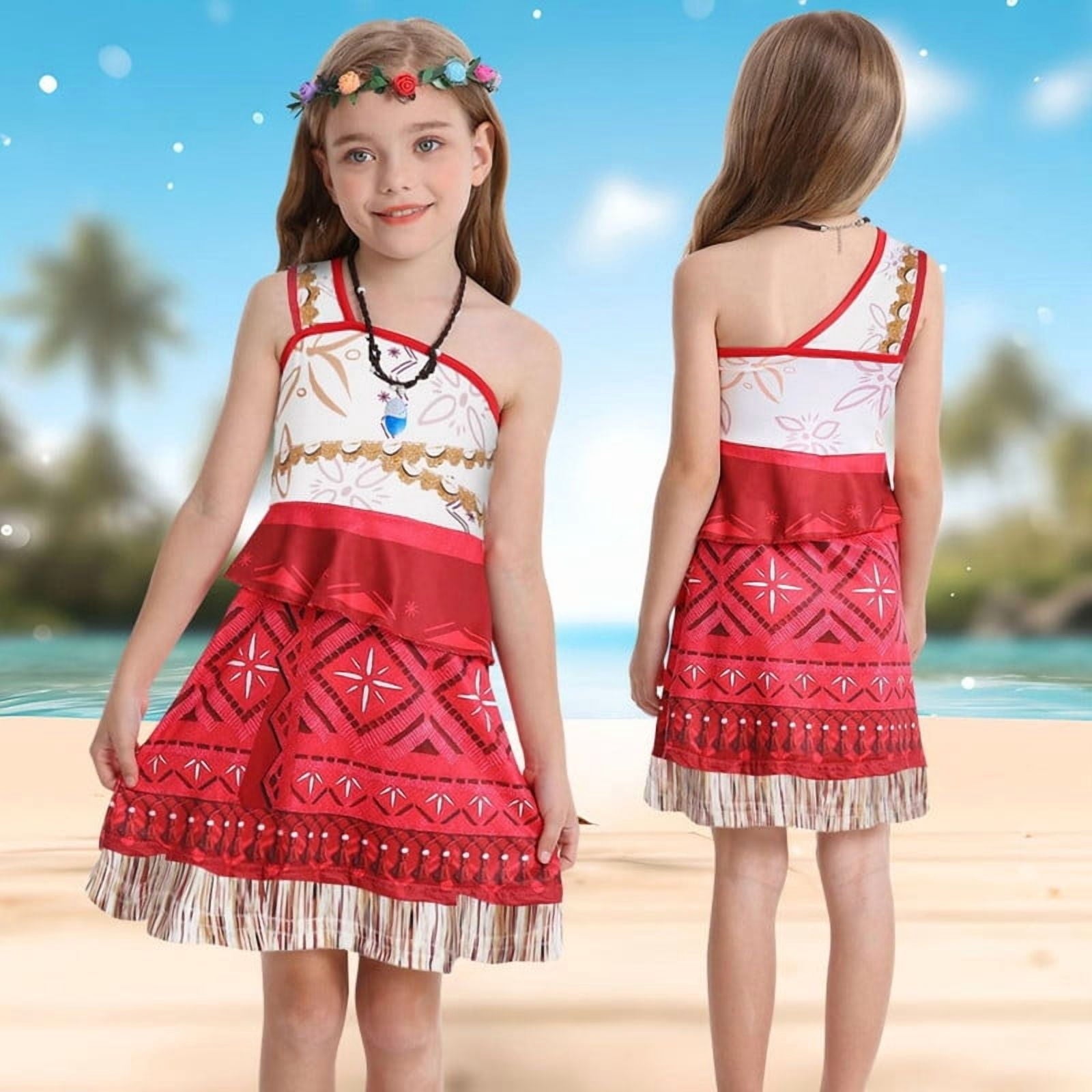 Jurebecia Princess Costume for Girls Dress Halloween Cosplay Outfits Birthday Fancy Tween Dress with Accessories 130 cm 7-8 Years