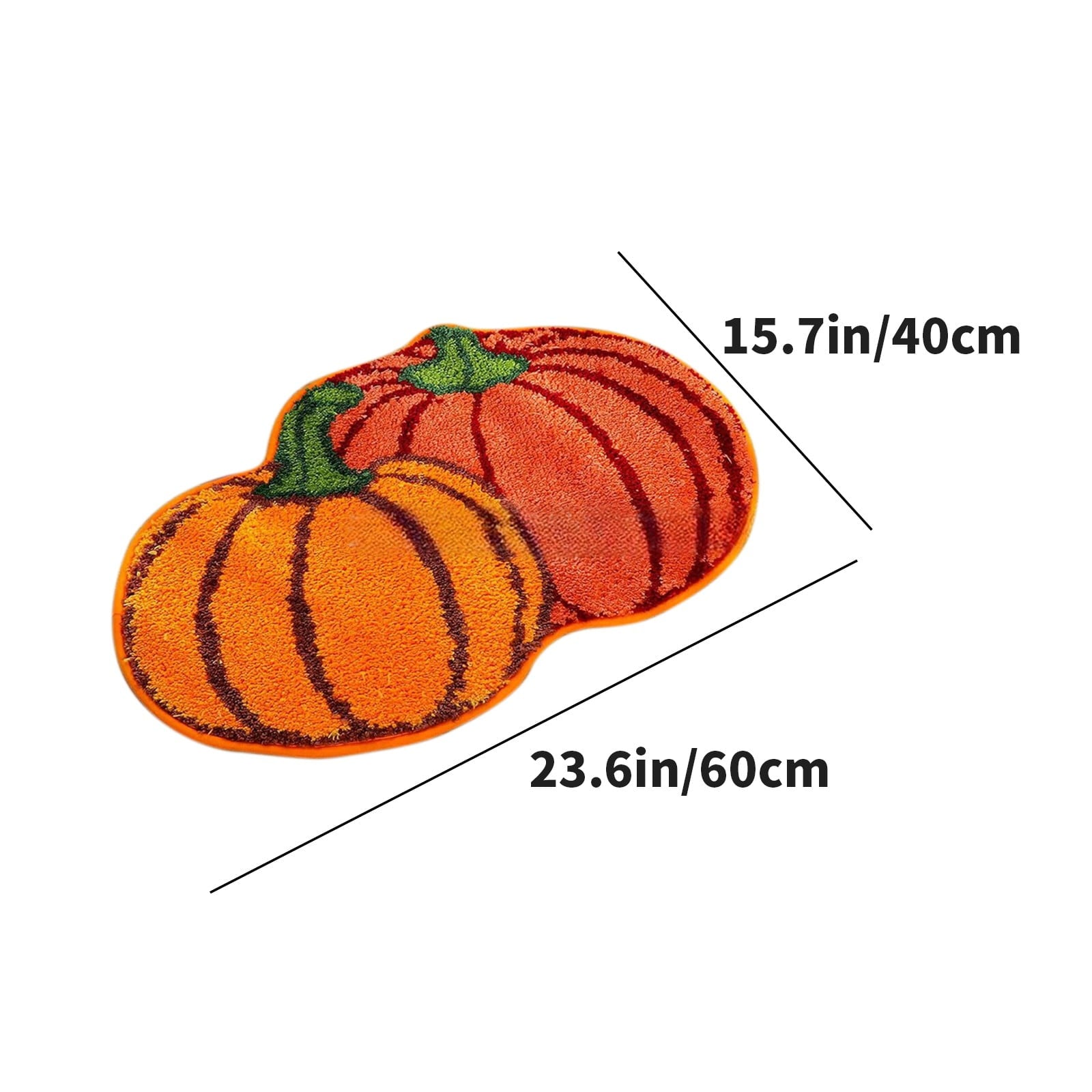 JoyMoreHome Halloween Pumpkin Ghost Welcome Door Mats 15.7x23.6 Inch Halloween Doormats Non-slip Entrance Floor Door Rug for Home Kitchen Front Door Halloween Decorations
