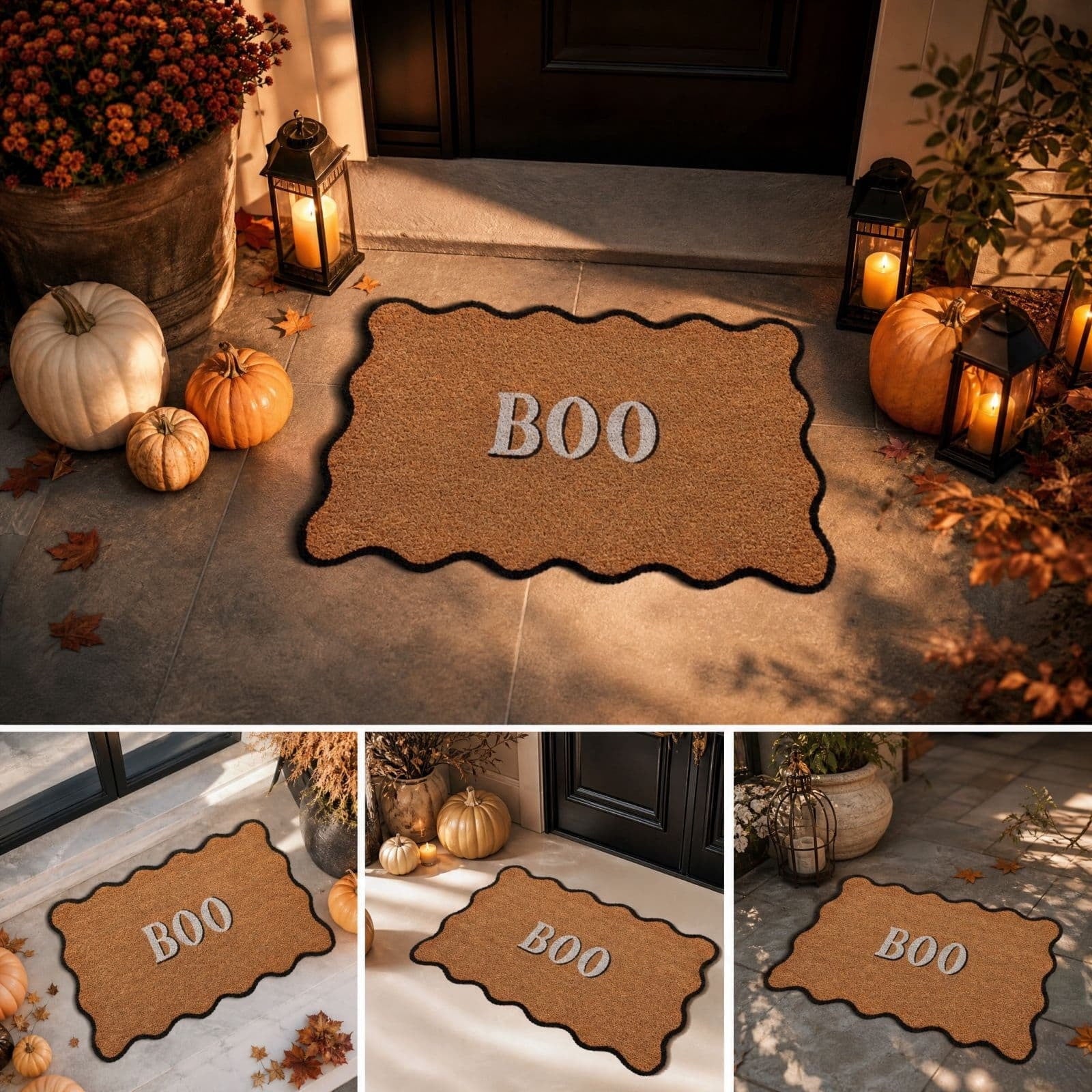 Patriotic Door Mat 4th of July Bow Flag Floor Doormats Independence Day Star Welcome Non Slip Mats for Front Porch Decor 16*24in Black